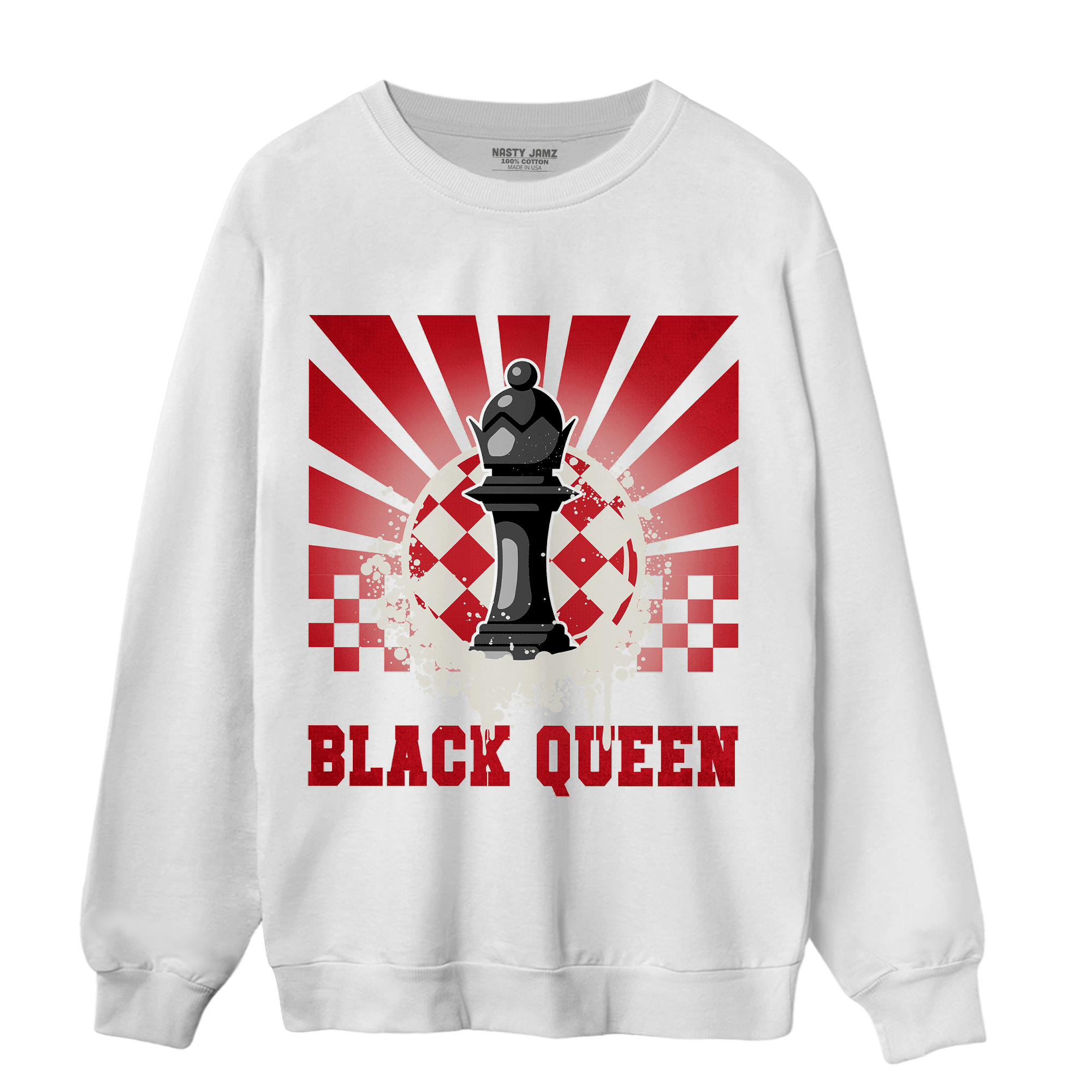 Low OG Trophy Room 1s Sweatshirt Match Black Queen Collection - NastyJamz