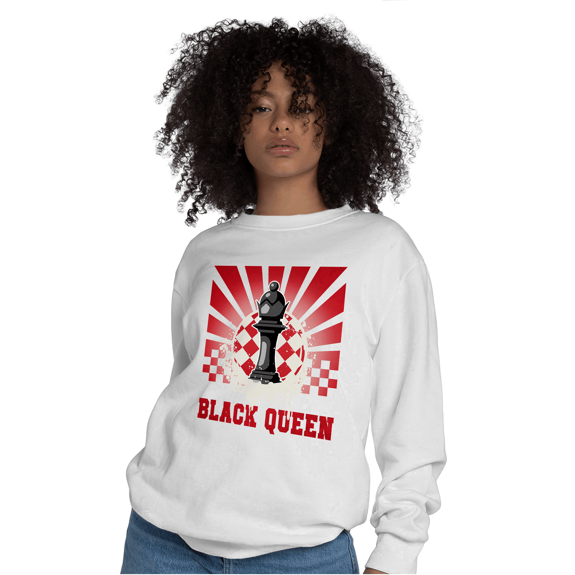 Low OG Trophy Room 1s Sweatshirt Match Black Queen Collection - NastyJamz