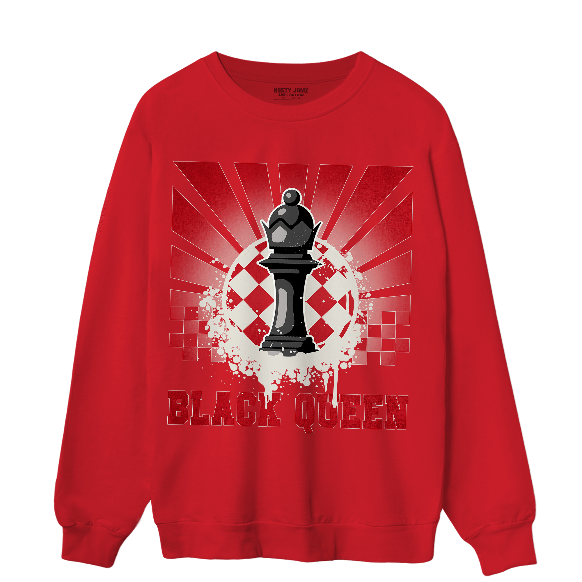 Low OG Trophy Room 1s Sweatshirt Match Black Queen Collection - NastyJamz