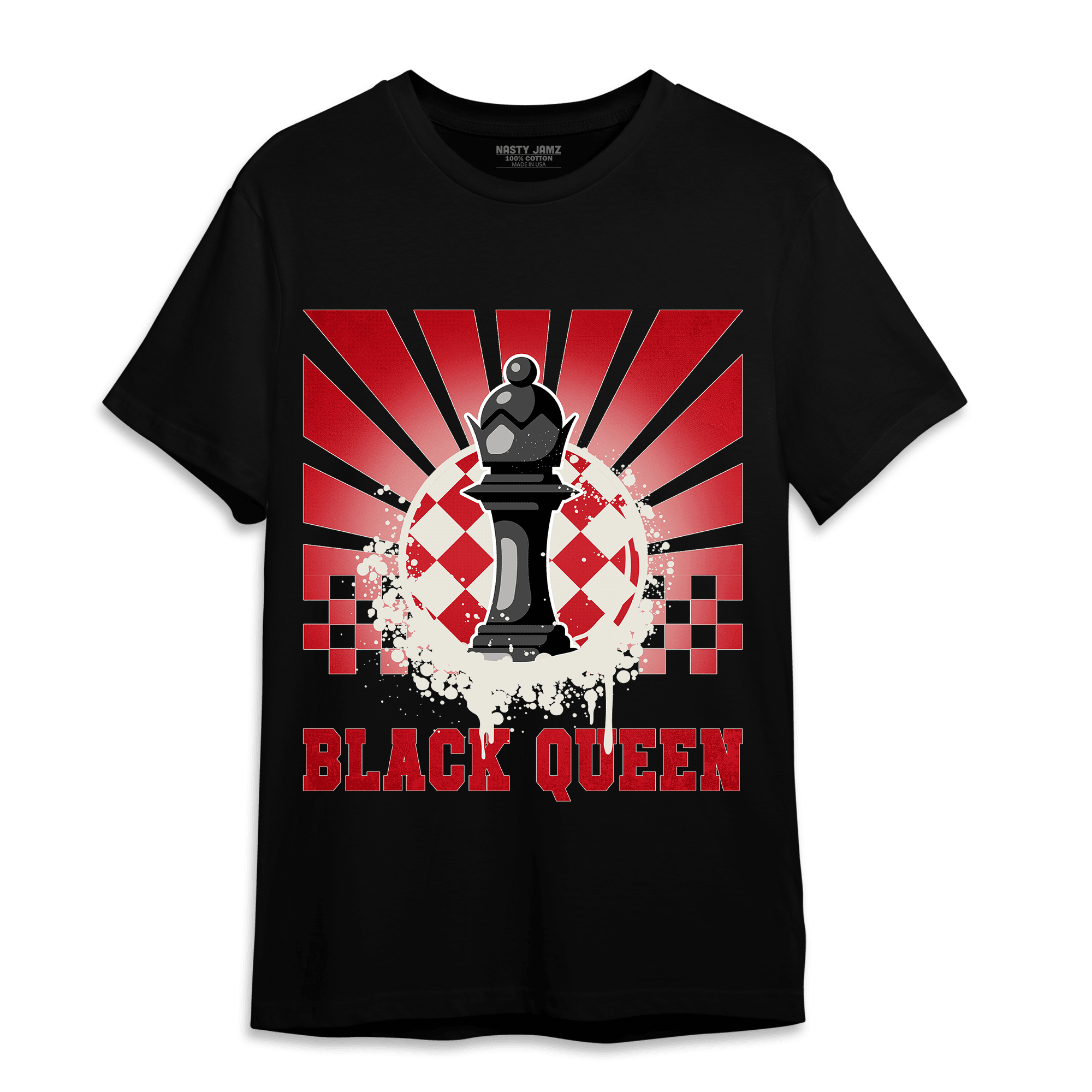 Low OG Trophy Room 1s T Shirt Match Black Queen Collection - NastyJamz