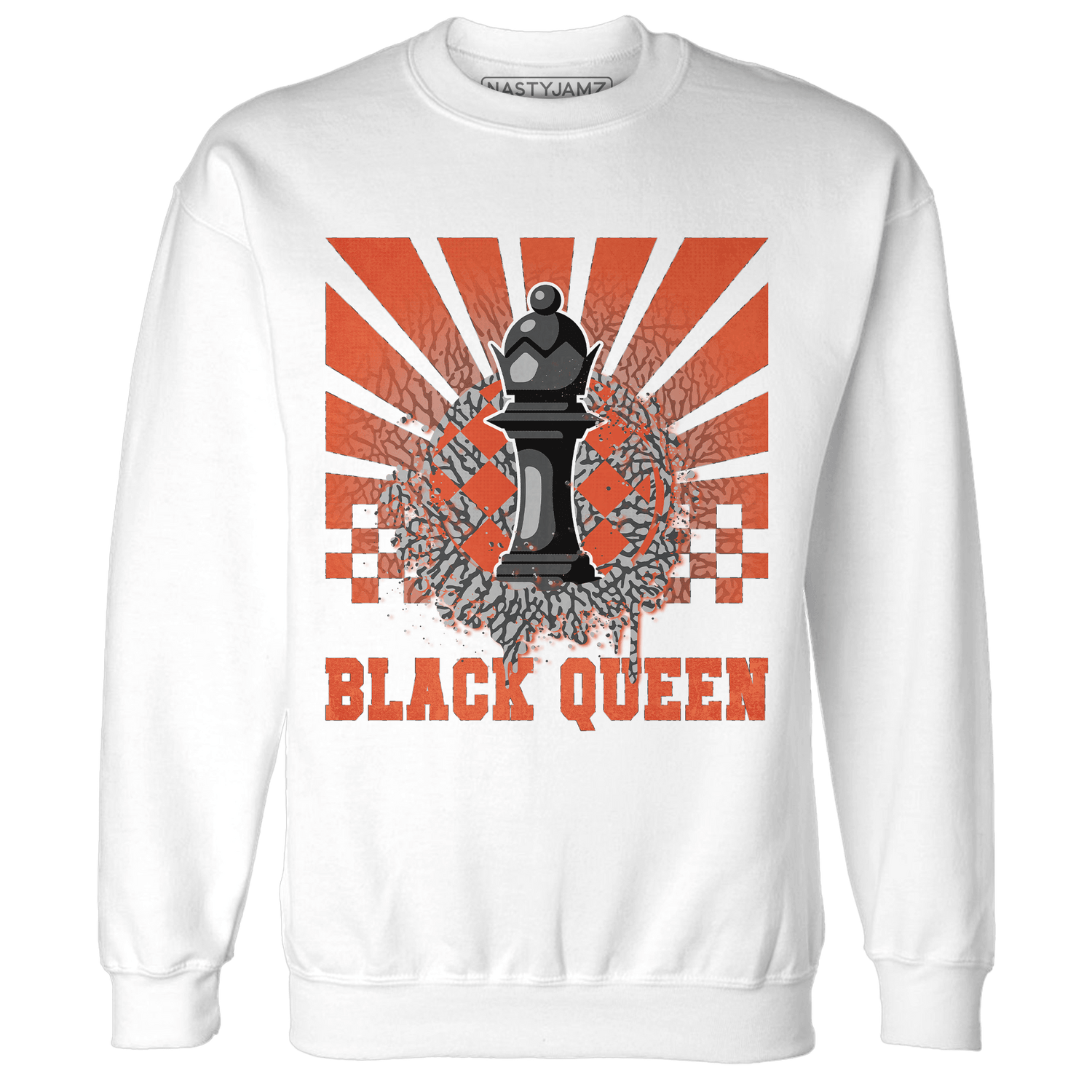 Georgia Peach 3s Sweatshirt Match Black Queen Collection - NastyJamz