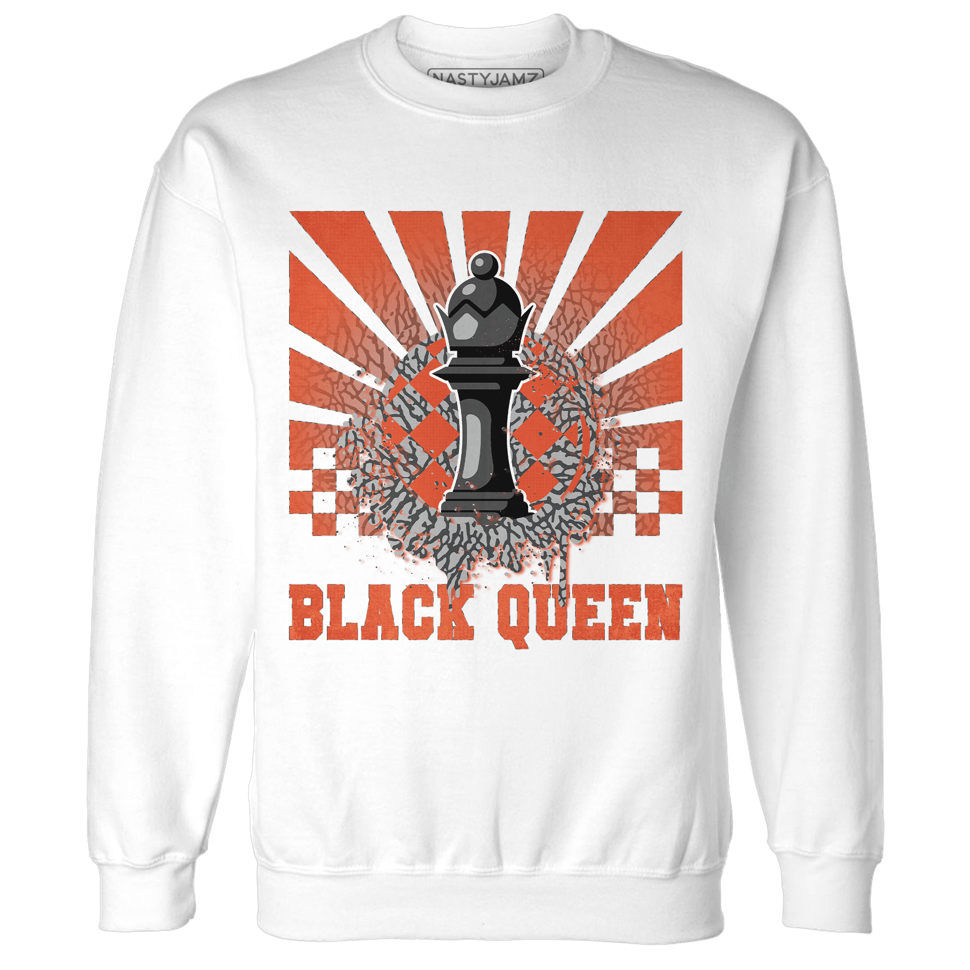 Georgia Peach 3s Sweatshirt Match Black Queen Collection - NastyJamz