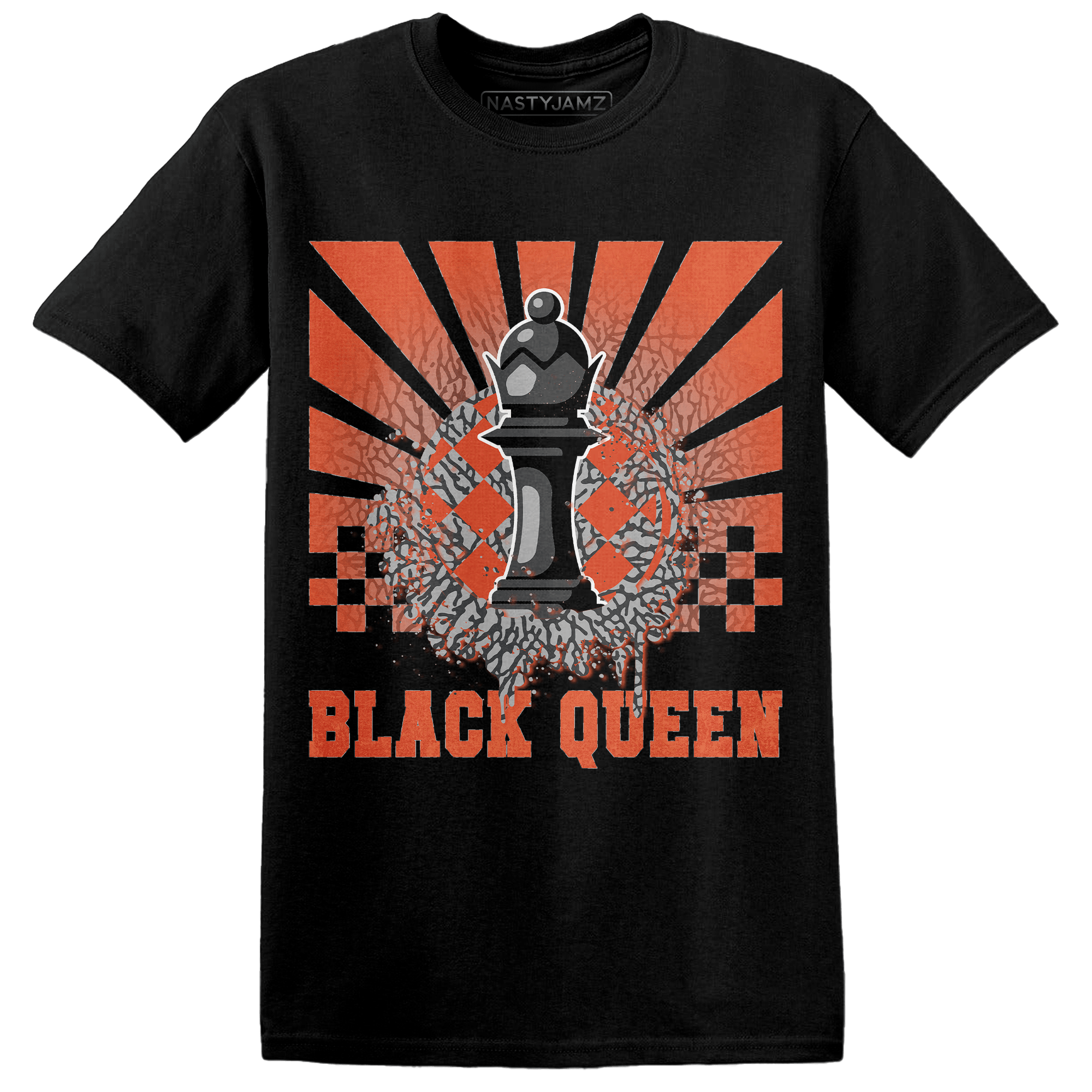 Georgia Peach 3s T Shirt Match Black Queen Collection - NastyJamz
