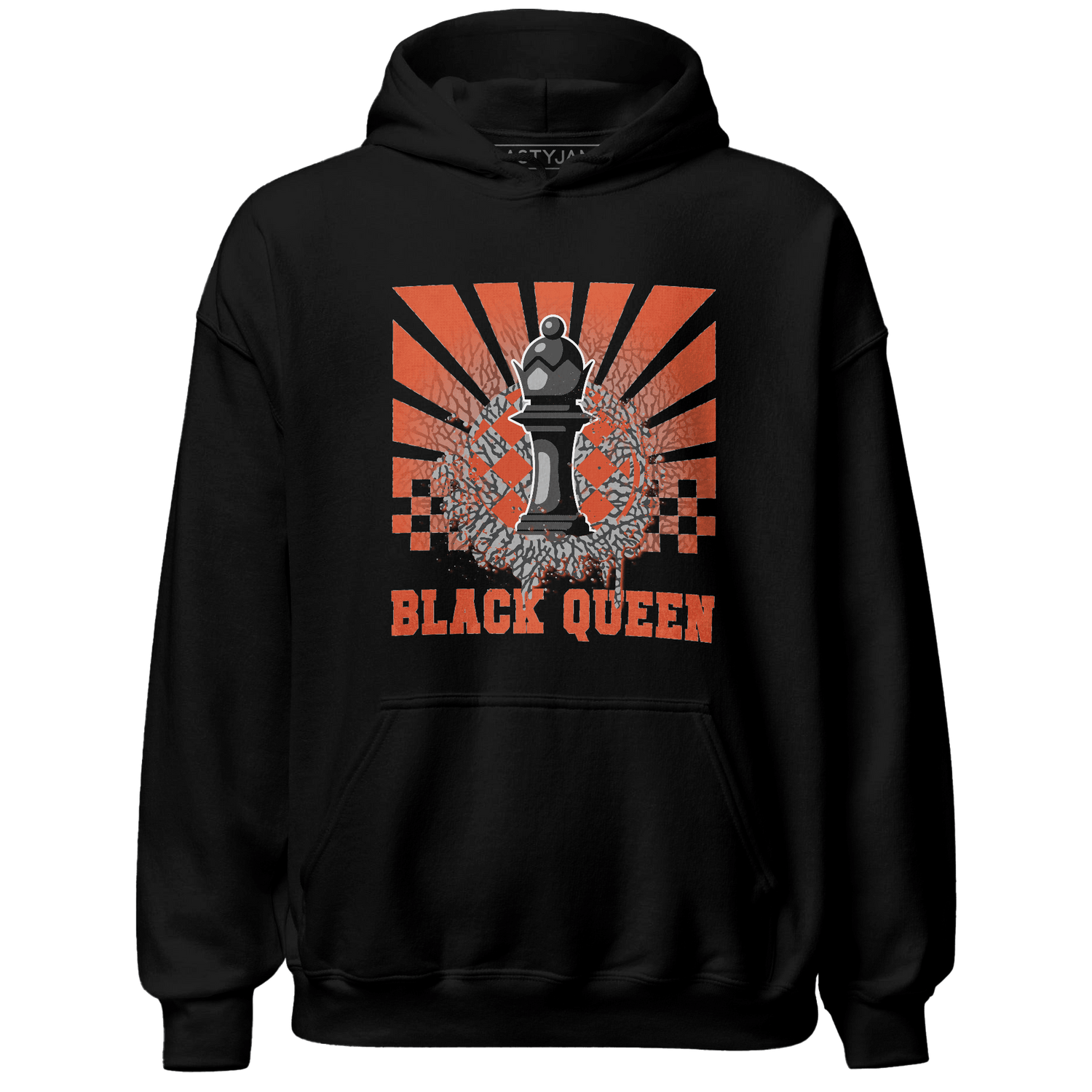 Georgia Peach 3s Hoodie Match Black Queen Collection - NastyJamz