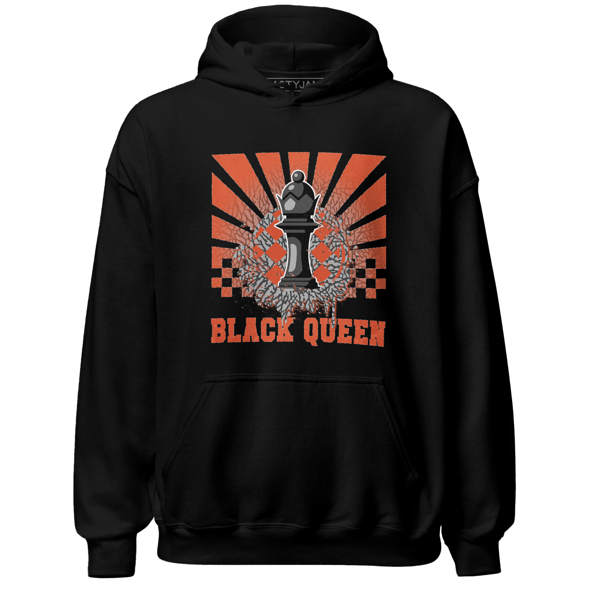 Georgia Peach 3s Hoodie Match Black Queen Collection - NastyJamz