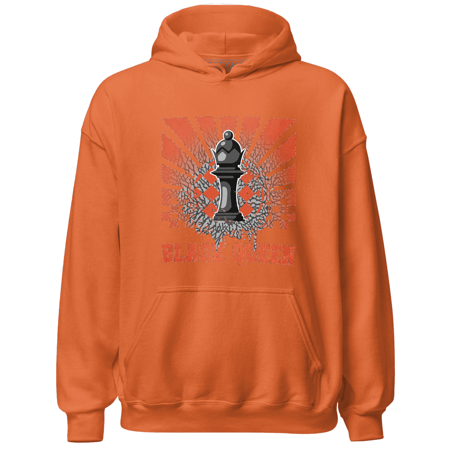 Georgia Peach 3s Hoodie Match Black Queen Collection - NastyJamz