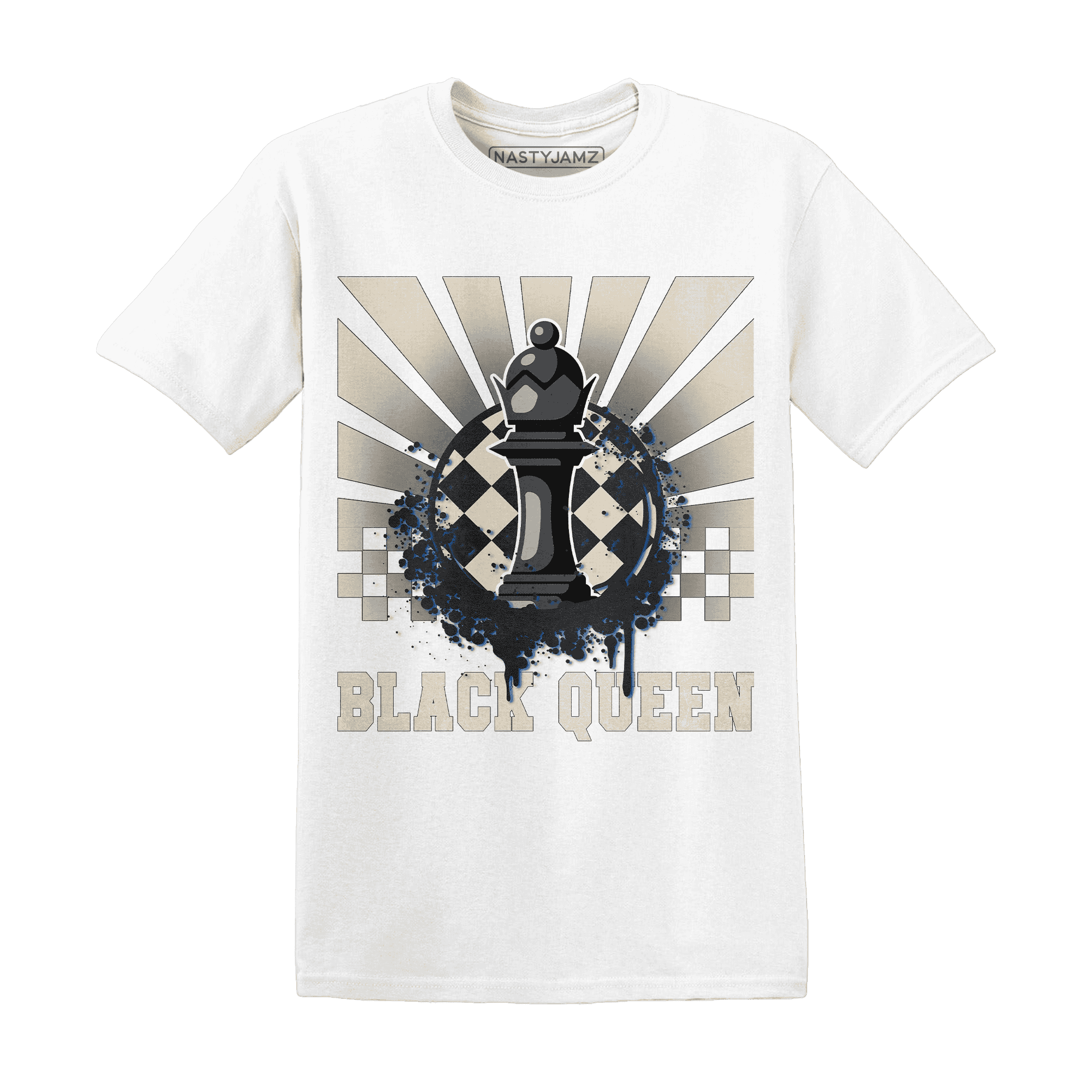 Quaiii 54 3s T Shirt Match Black Queen Collection - NastyJamz