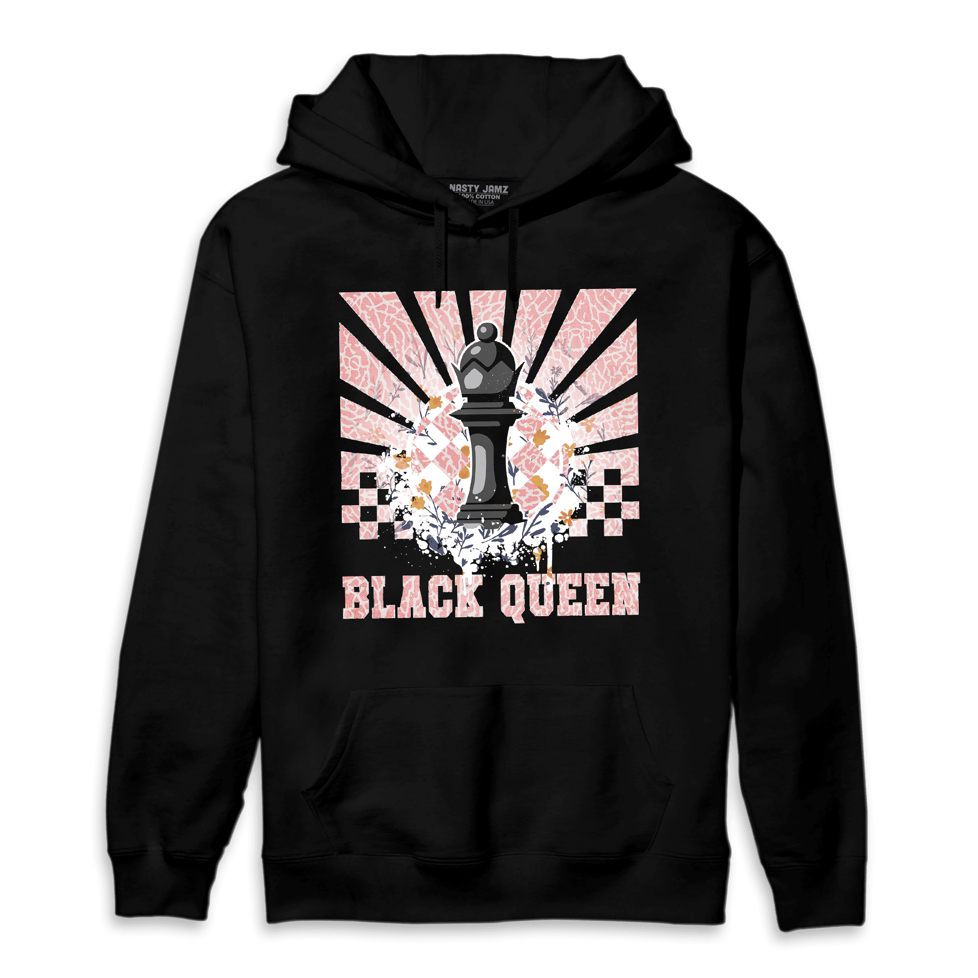Red Stardust 3s Hoodie Match Black Queen Collection - NastyJamz