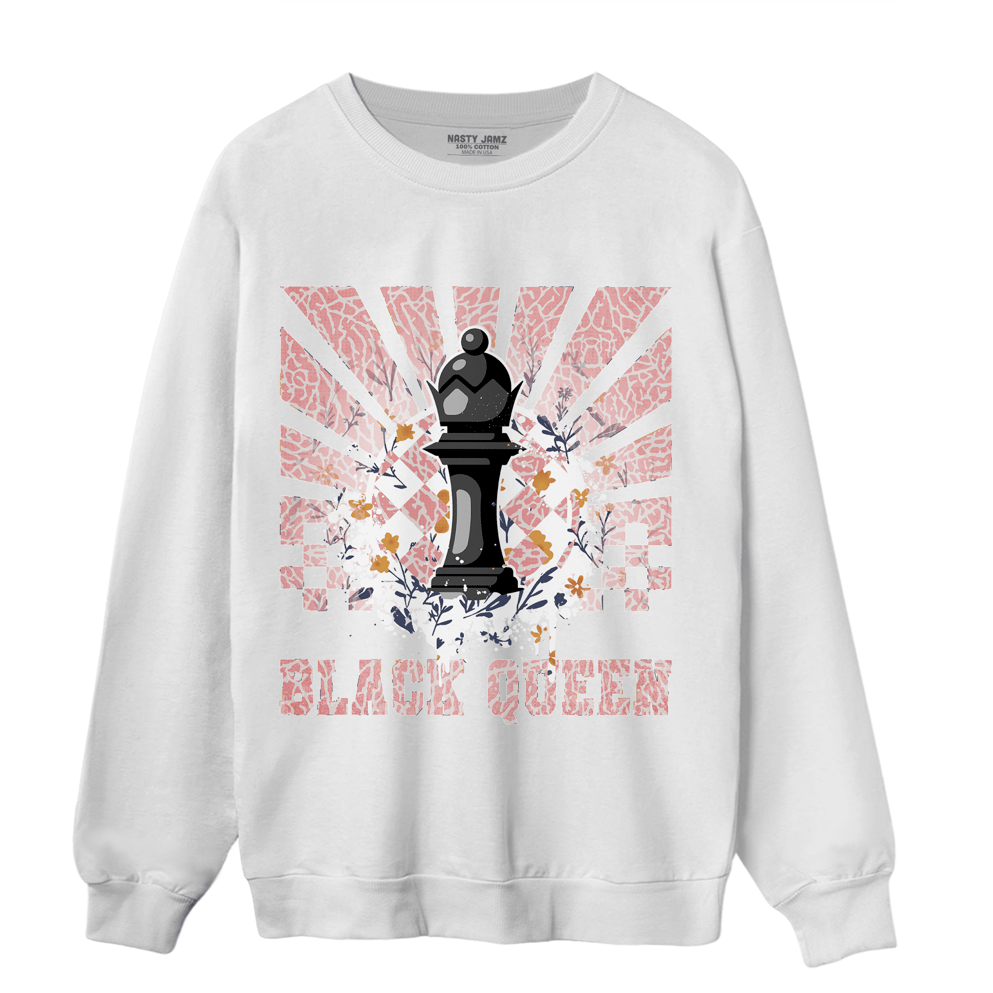 Red Stardust 3s Sweatshirt Match Black Queen Collection - NastyJamz