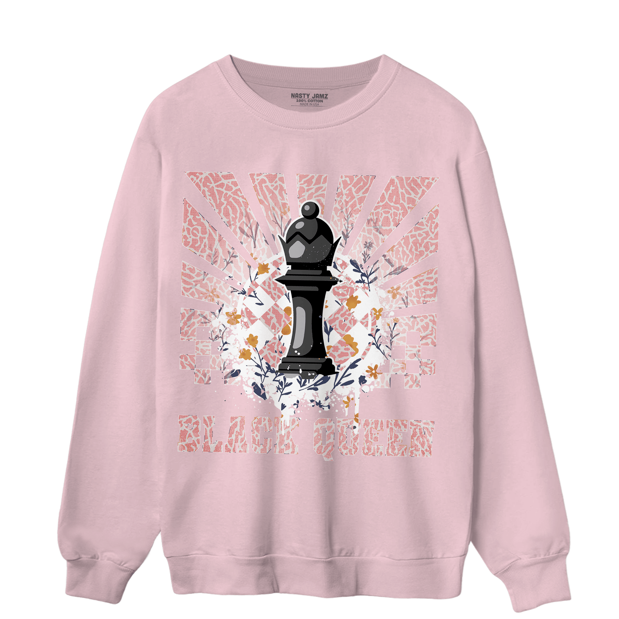 Red Stardust 3s Sweatshirt Match Black Queen Collection - NastyJamz