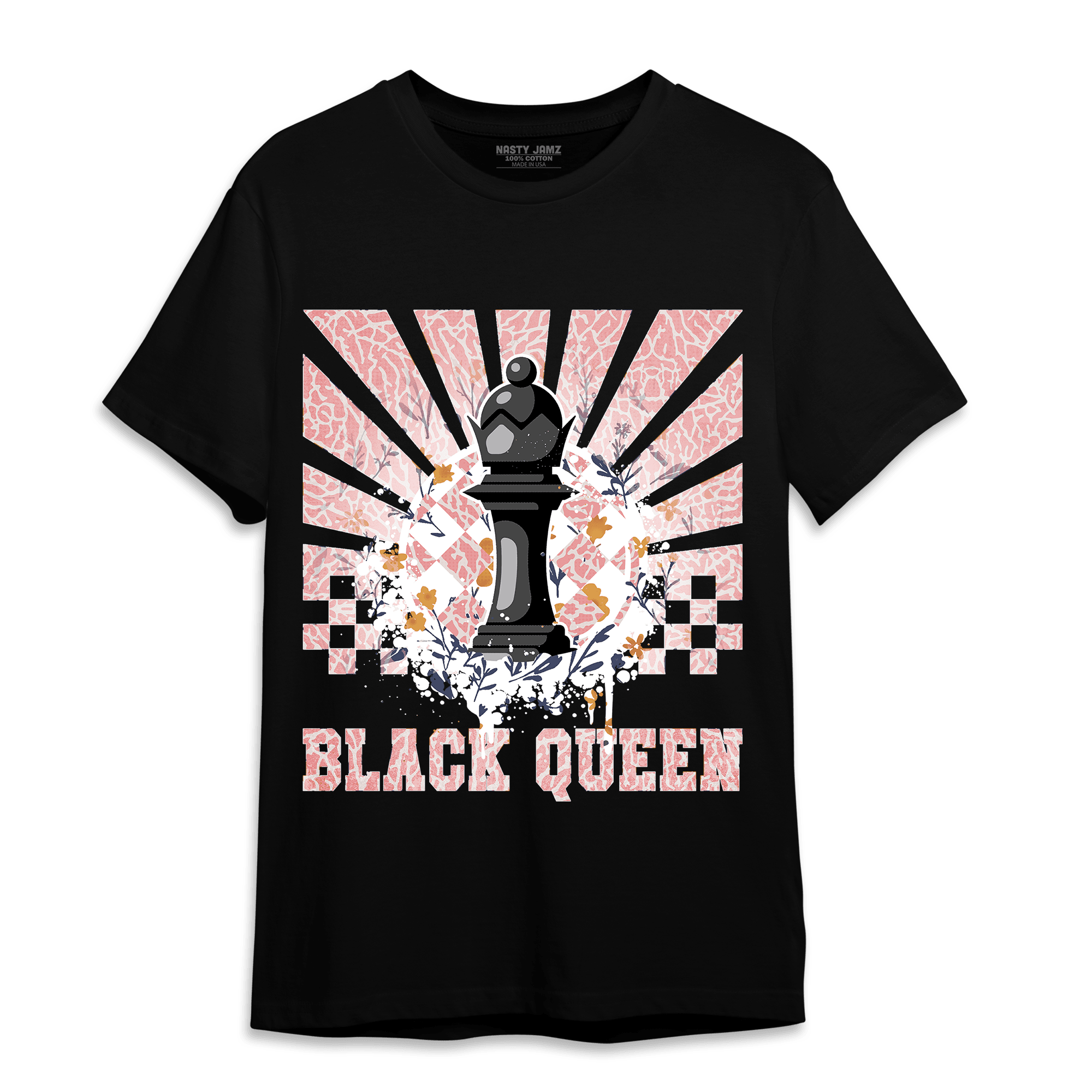 Red Stardust 3s T Shirt Match Black Queen Collection - NastyJamz