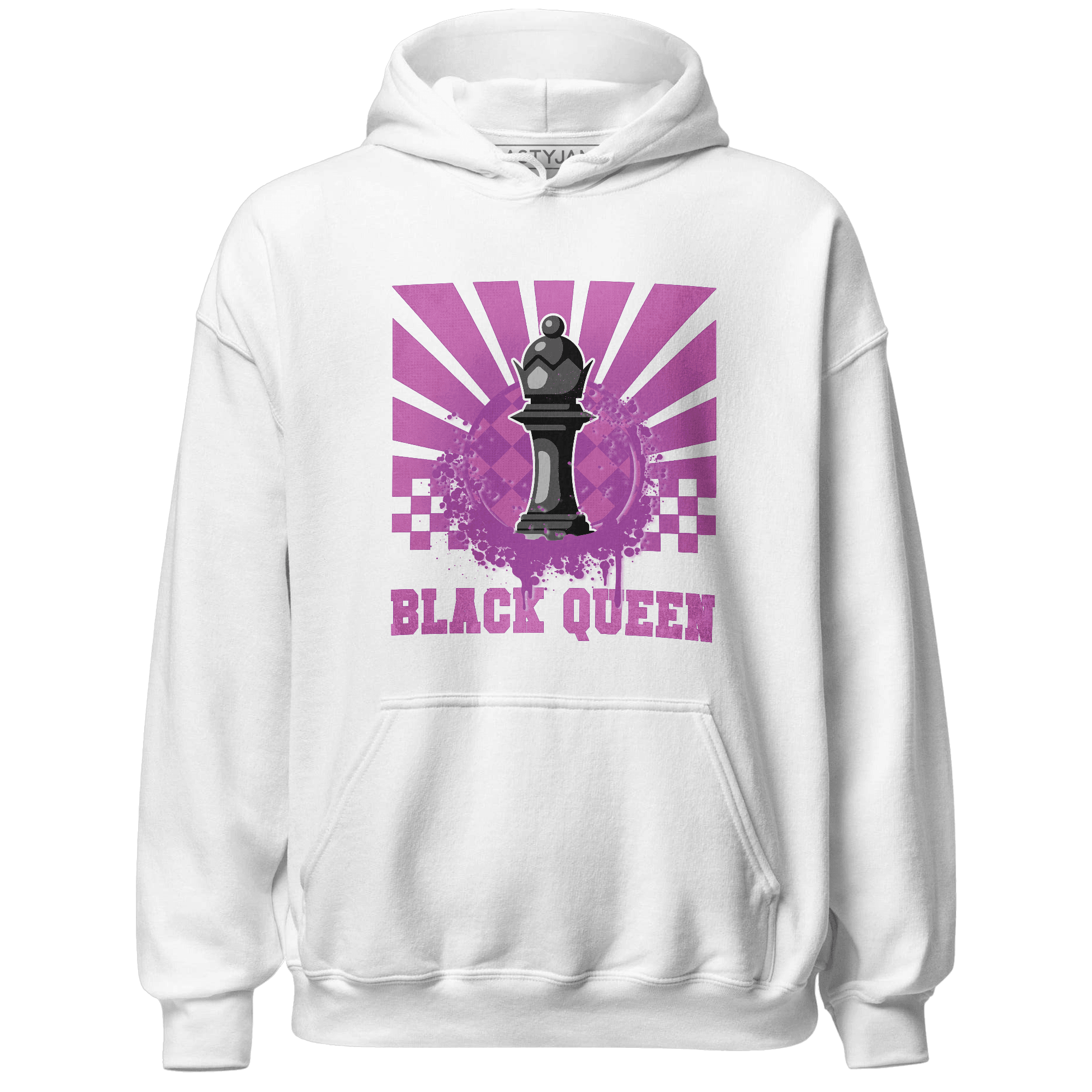 GS Hyper Violet 4s Hoodie Match Black Queen Collection - NastyJamz