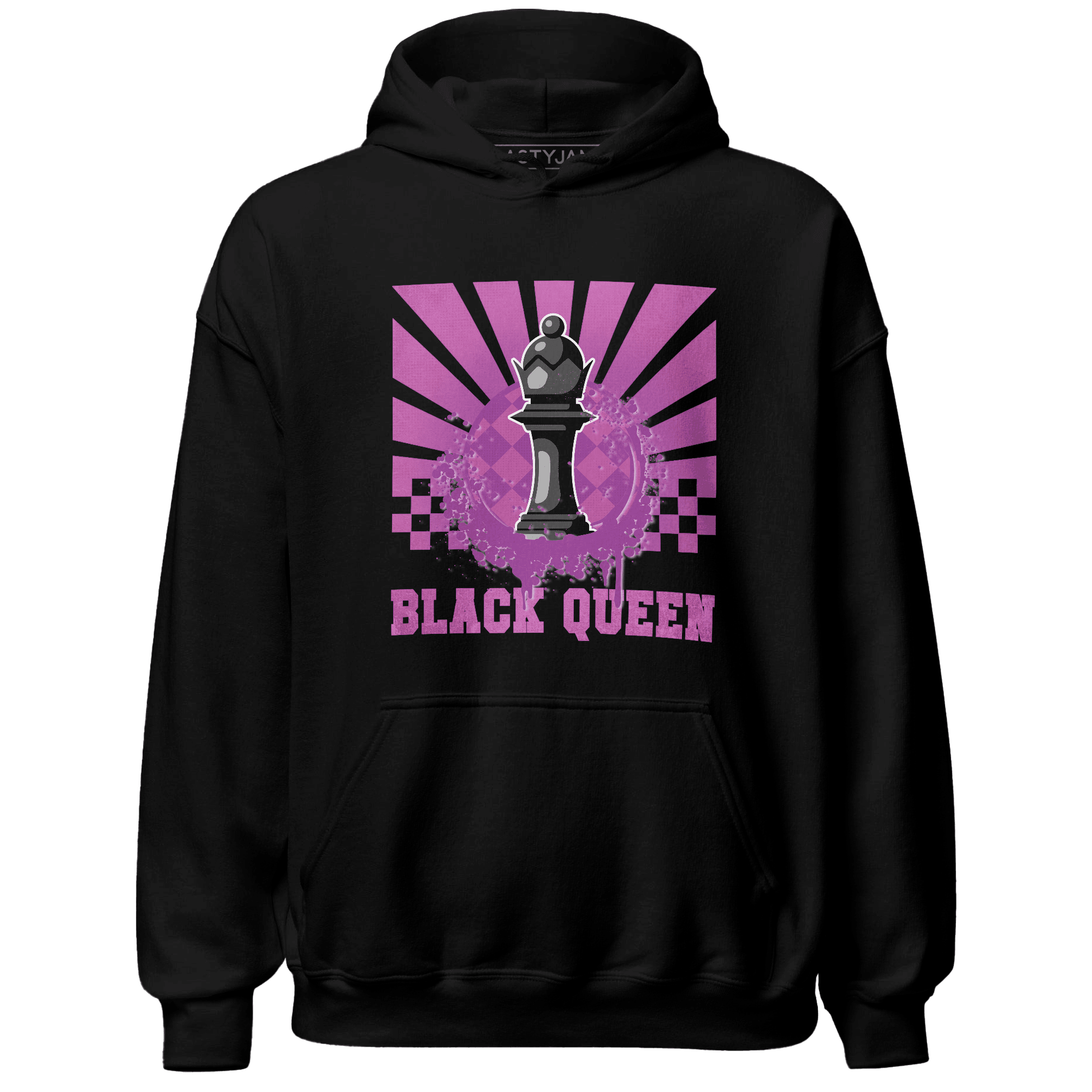 GS Hyper Violet 4s Hoodie Match Black Queen Collection - NastyJamz