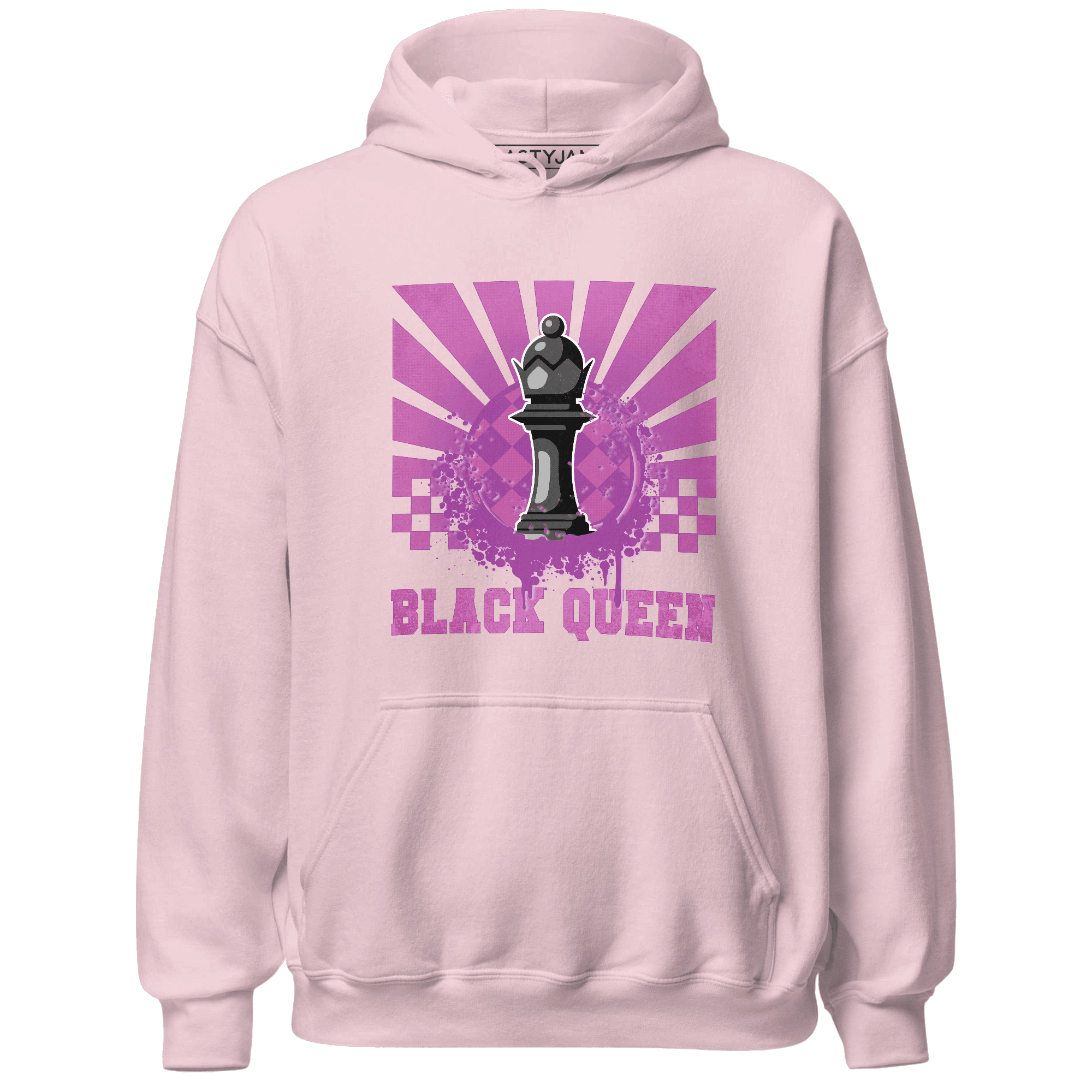 GS Hyper Violet 4s Hoodie Match Black Queen Collection - NastyJamz