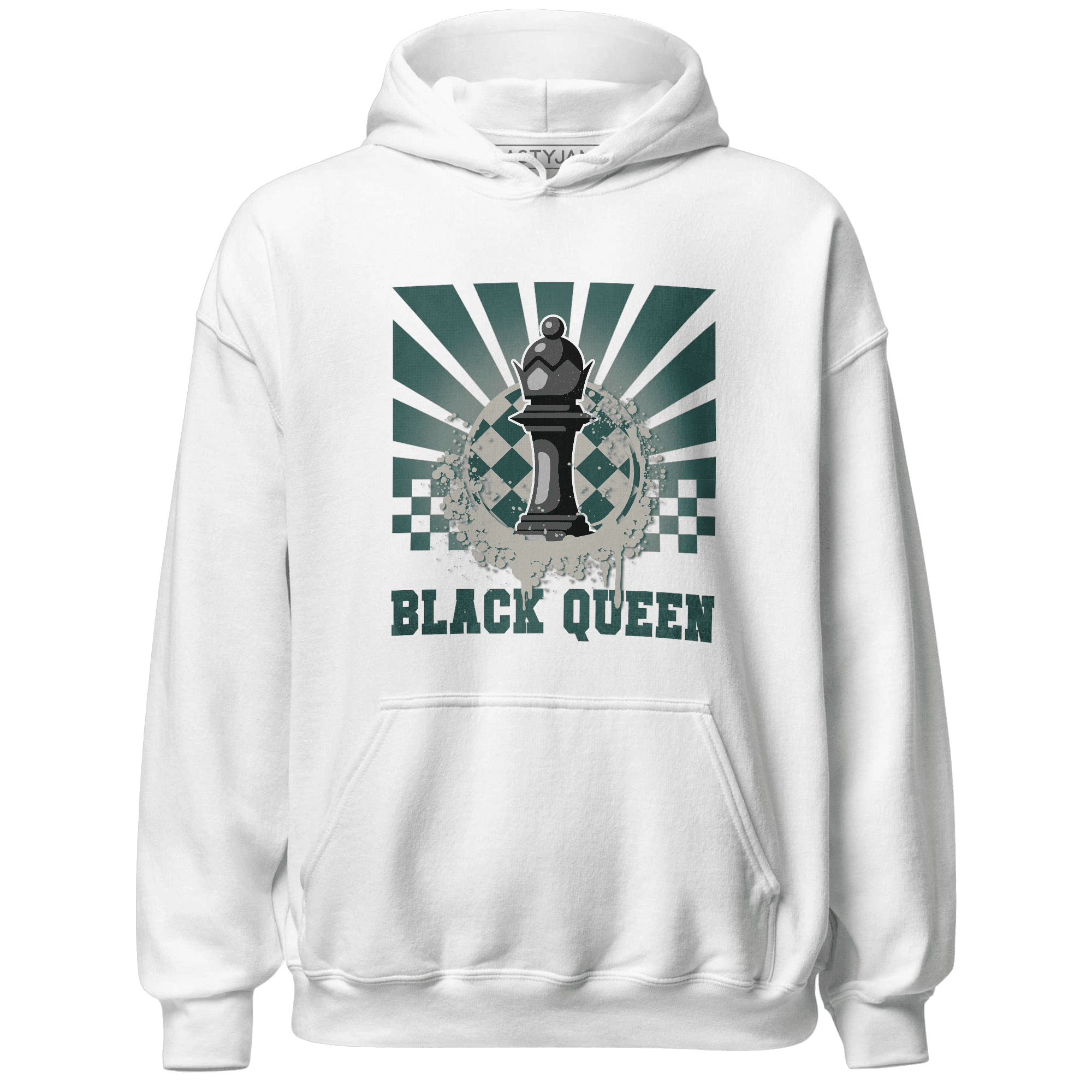 Oxidized Green 4s Hoodie Match Black Queen Collection - NastyJamz