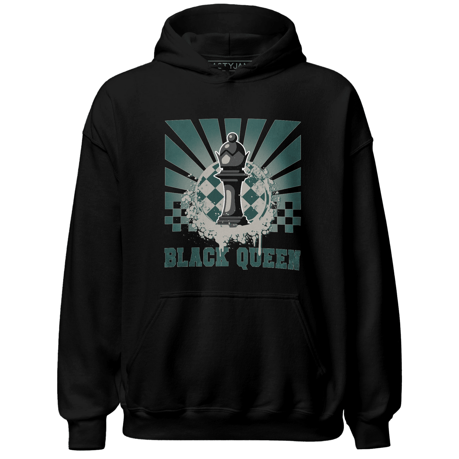 Oxidized Green 4s Hoodie Match Black Queen Collection - NastyJamz