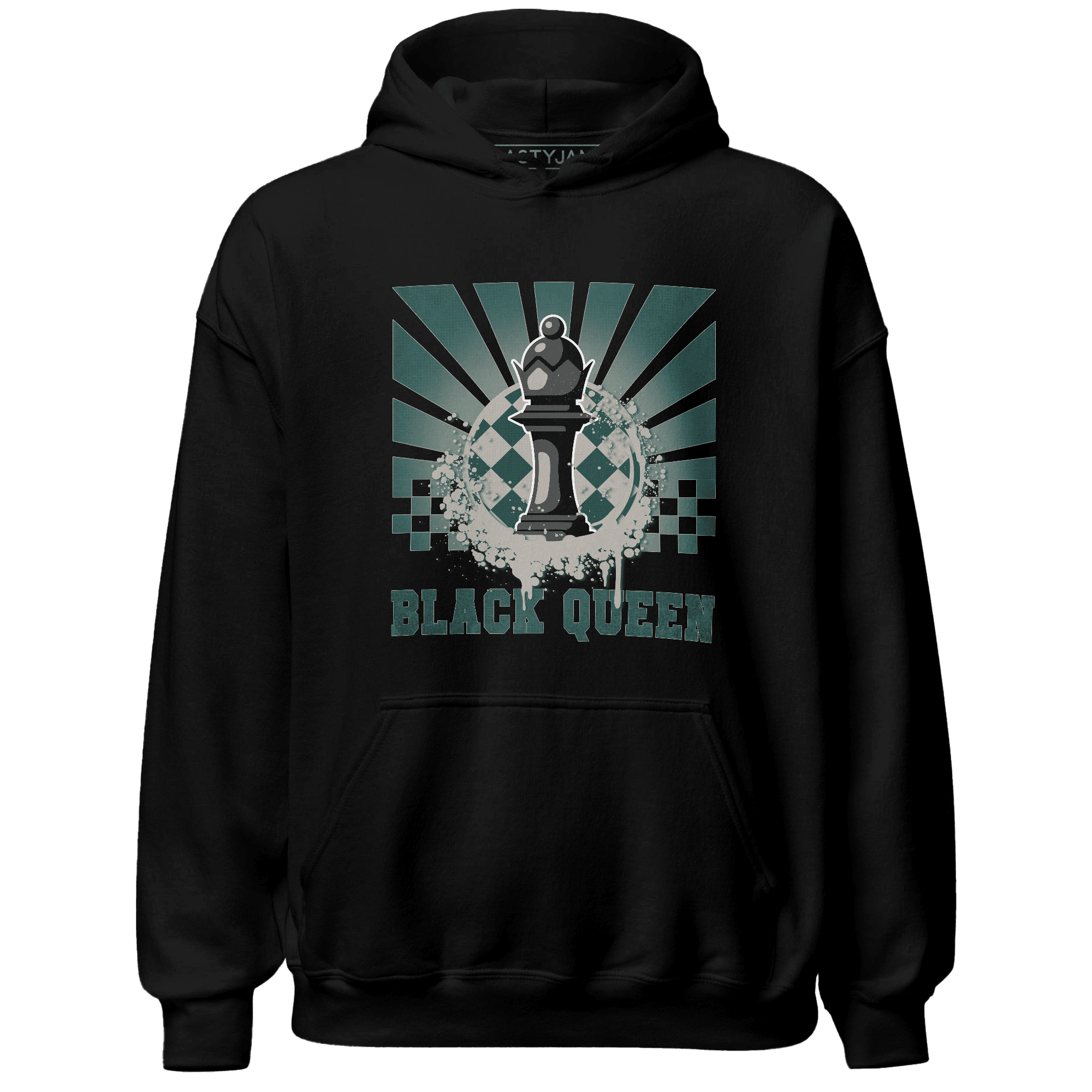 Oxidized Green 4s Hoodie Match Black Queen Collection - NastyJamz