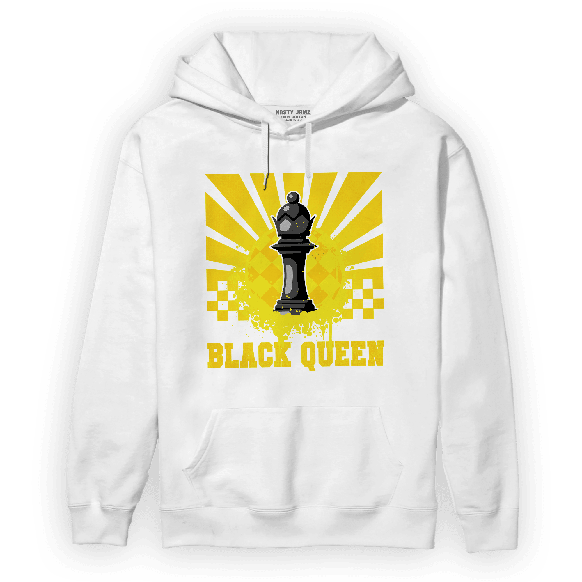 Vivid Sulfur 4s Hoodie Match Black Queen Collection - NastyJamz