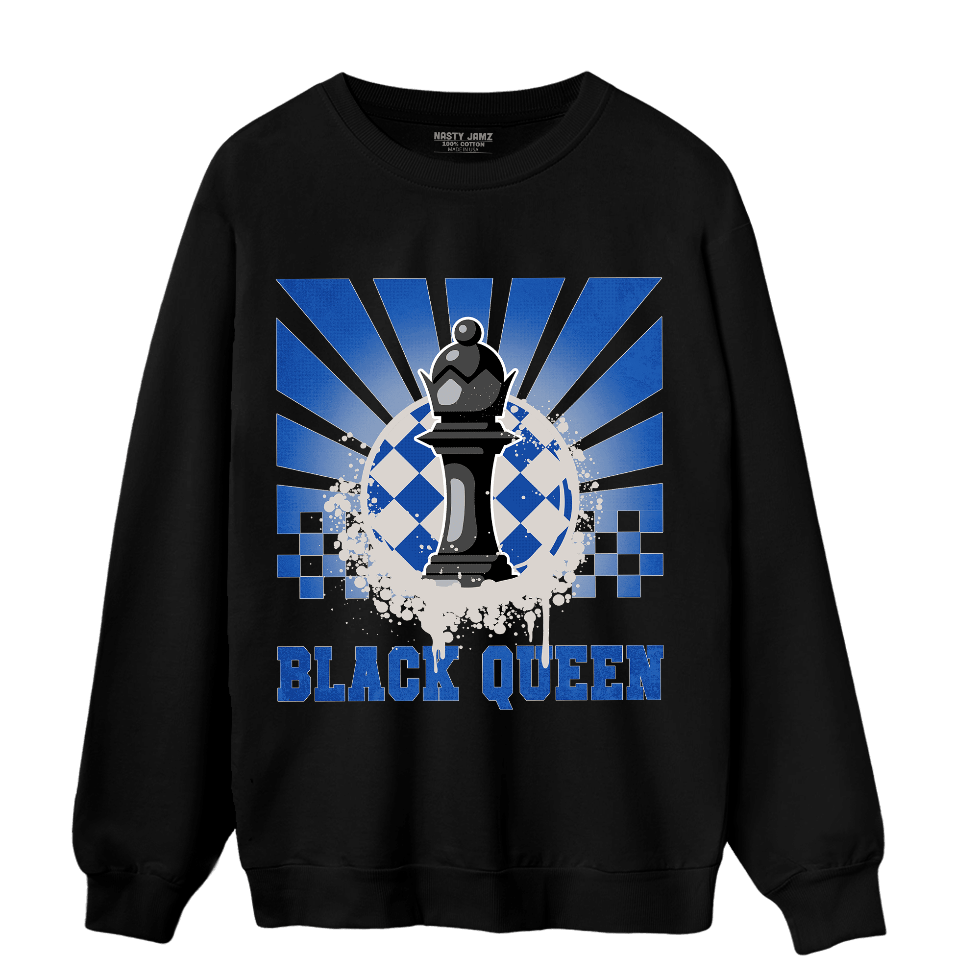 Air Max 1 86 Royal Sweatshirt Match Black Queen Collection - NastyJamz