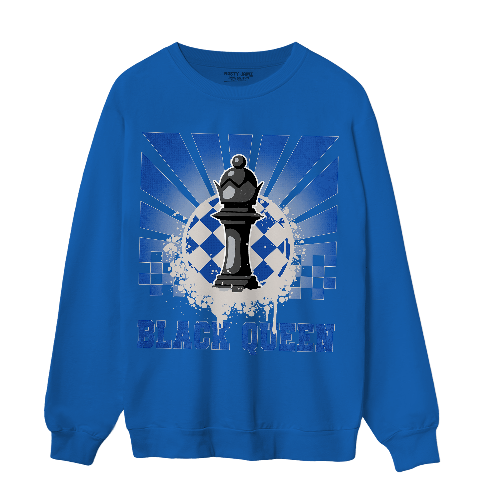 Air Max 1 86 Royal Sweatshirt Match Black Queen Collection - NastyJamz