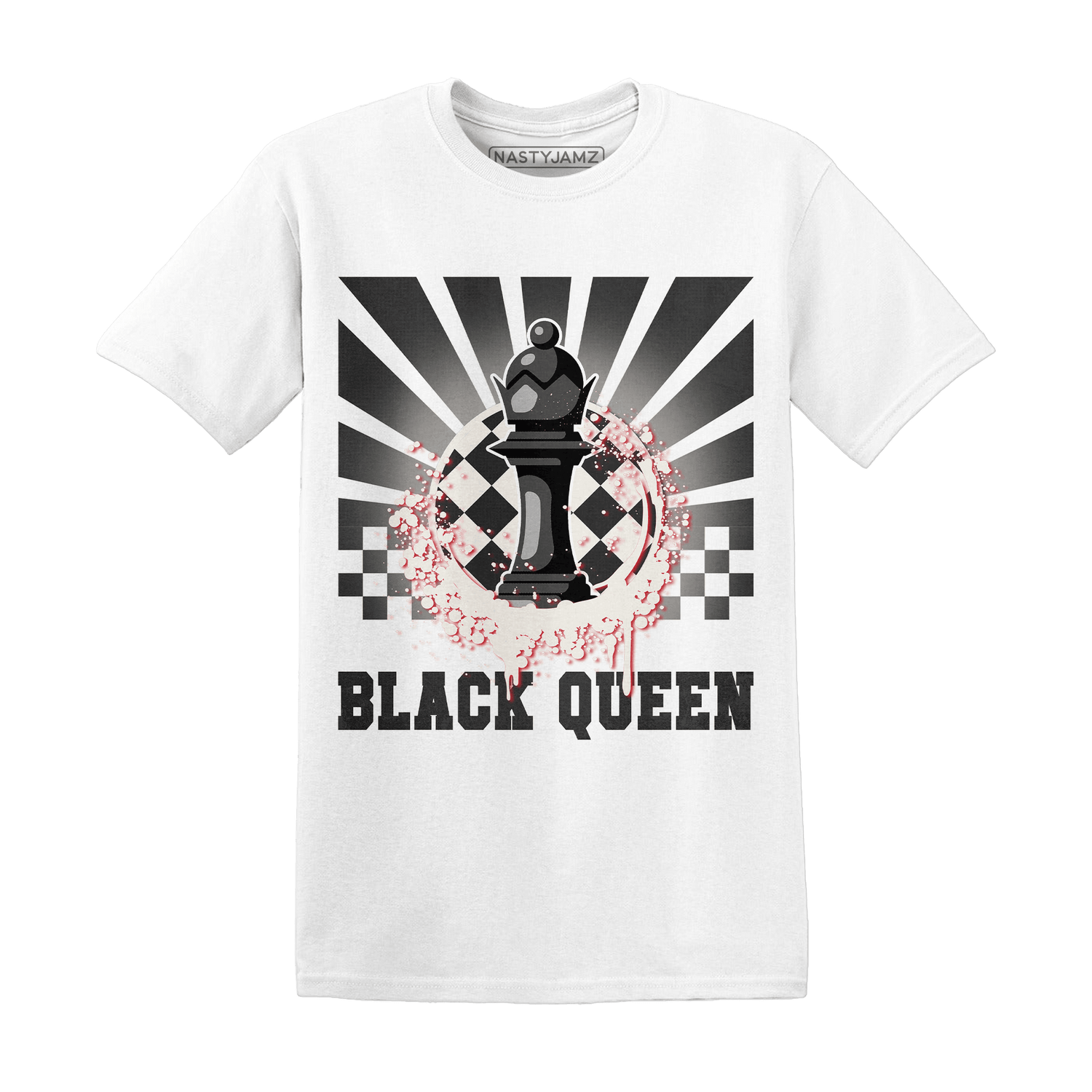 Jumman Jack University Red T Shirt Match Black Queen Collection - NastyJamz