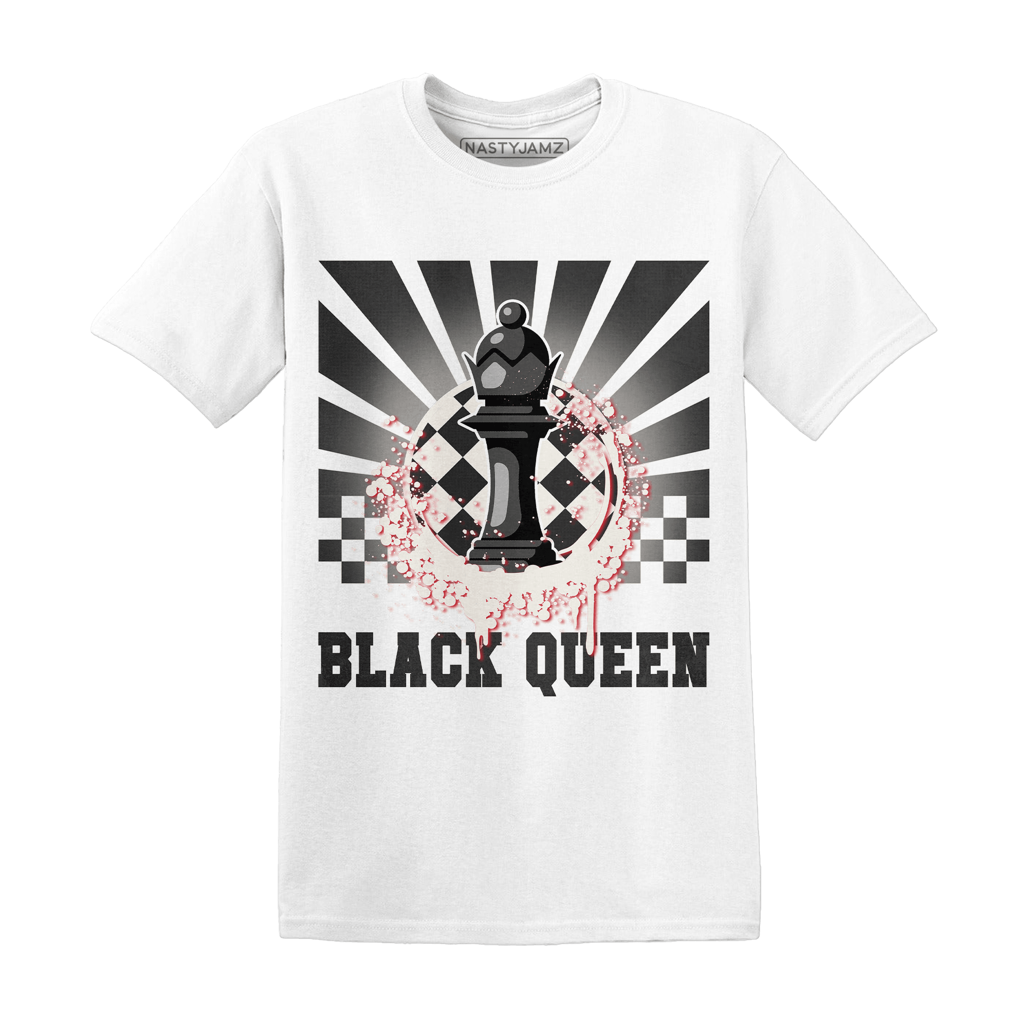 Jumman Jack University Red T Shirt Match Black Queen Collection - NastyJamz