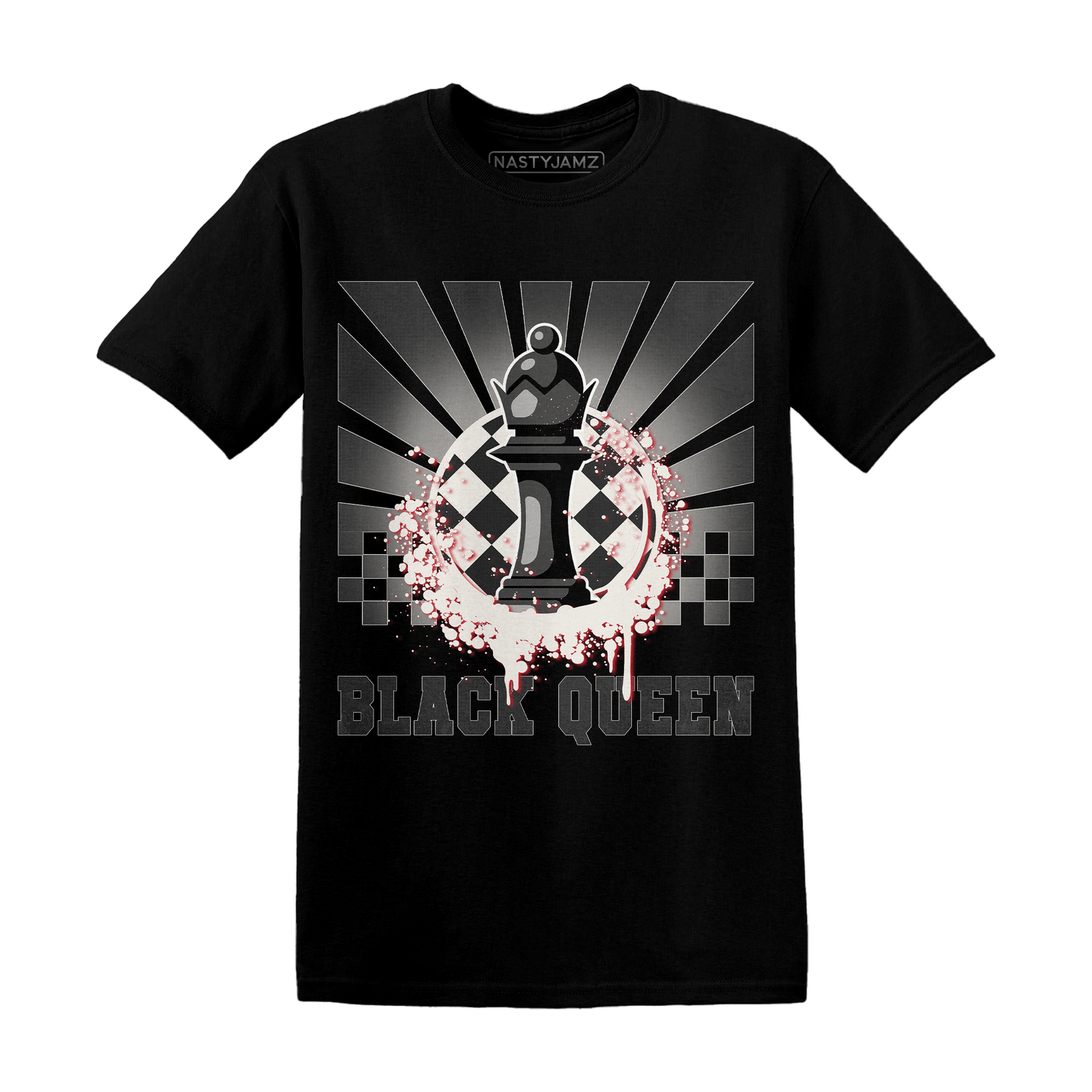 Jumman Jack University Red T Shirt Match Black Queen Collection - NastyJamz