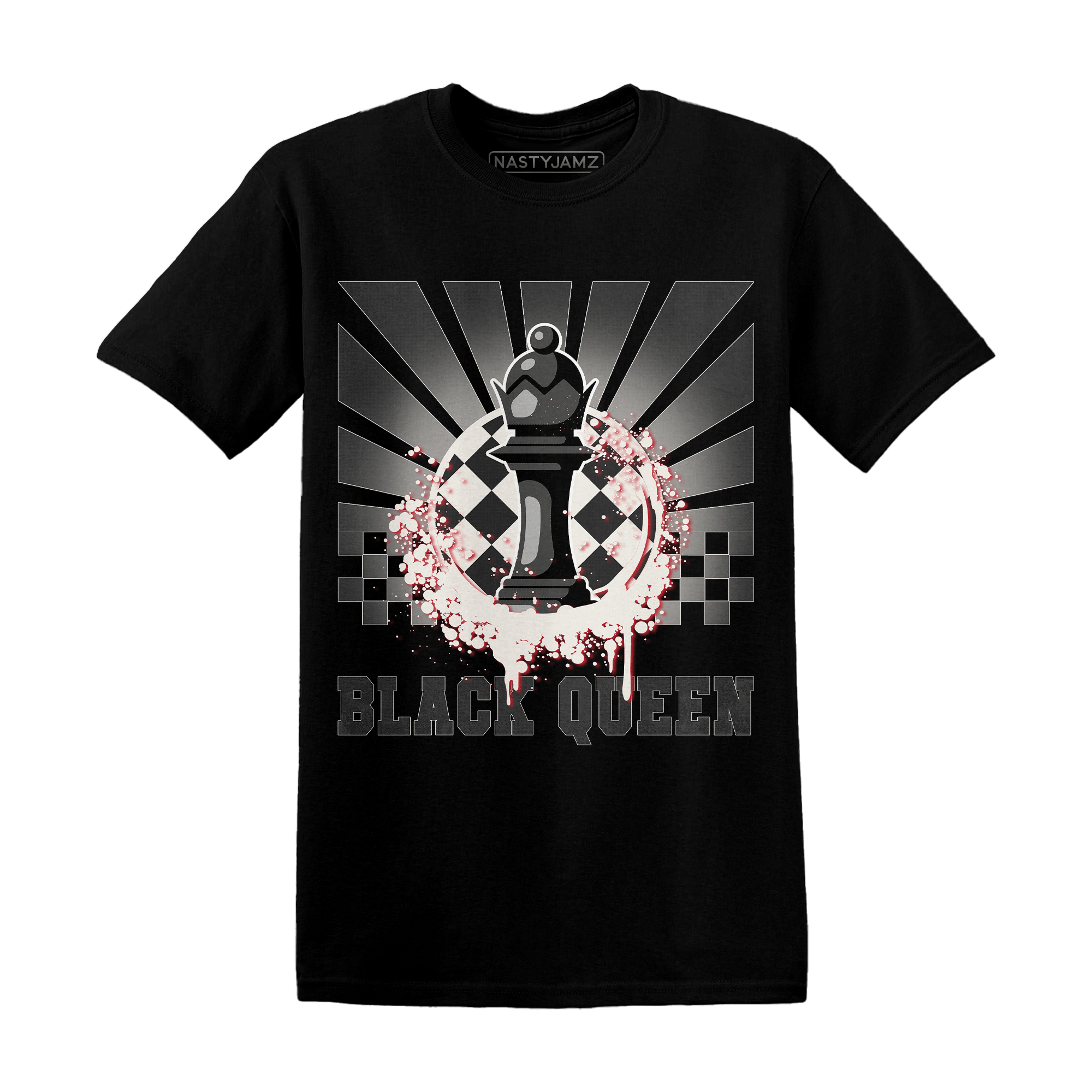 Jumman Jack University Red T Shirt Match Black Queen Collection - NastyJamz