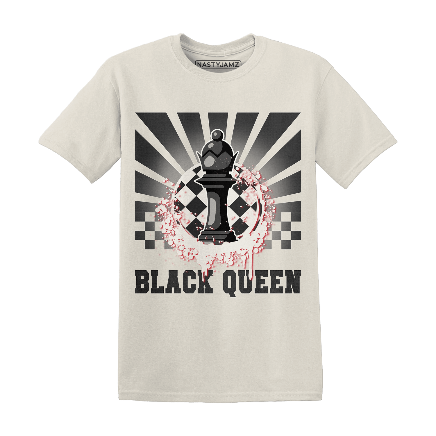 Jumman Jack University Red T Shirt Match Black Queen Collection - NastyJamz
