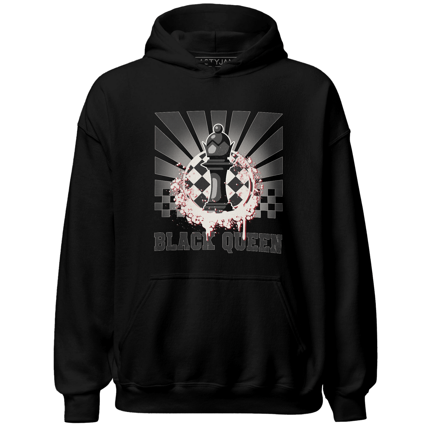 Jumman Jack University Red Hoodie Match Black Queen Collection - NastyJamz