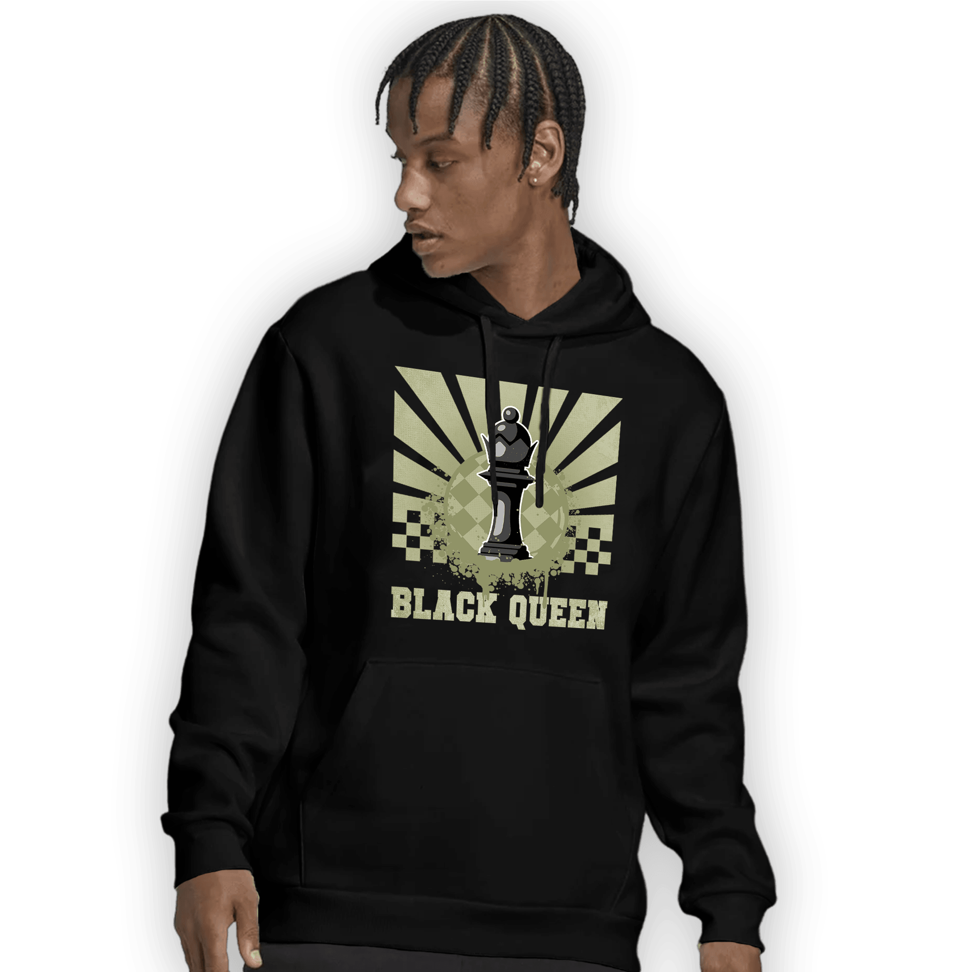Yeezy Slide Resin Hoodie Match Black Queen Collection - NastyJamz