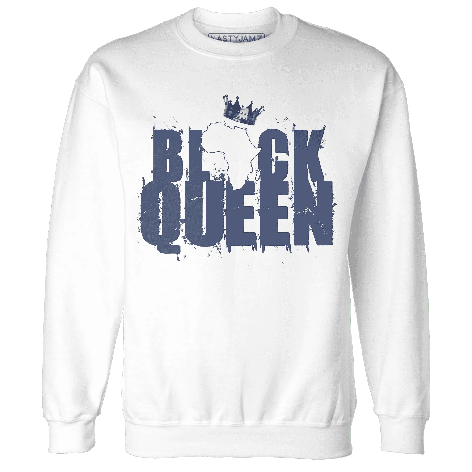 Low-Diffused-Blue-11s-Sweatshirt-Match-Black-Queen-Crown