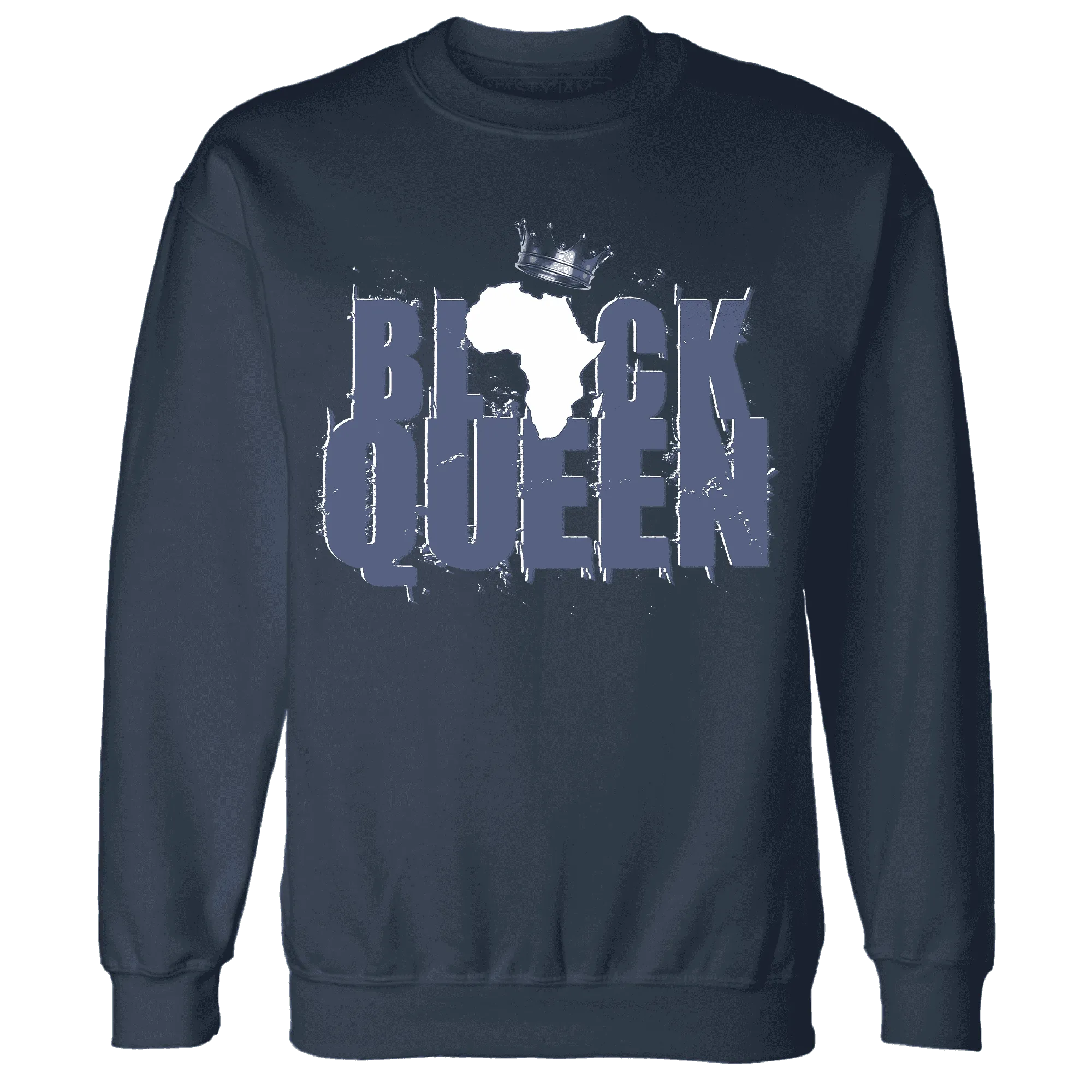 Low-Diffused-Blue-11s-Sweatshirt-Match-Black-Queen-Crown