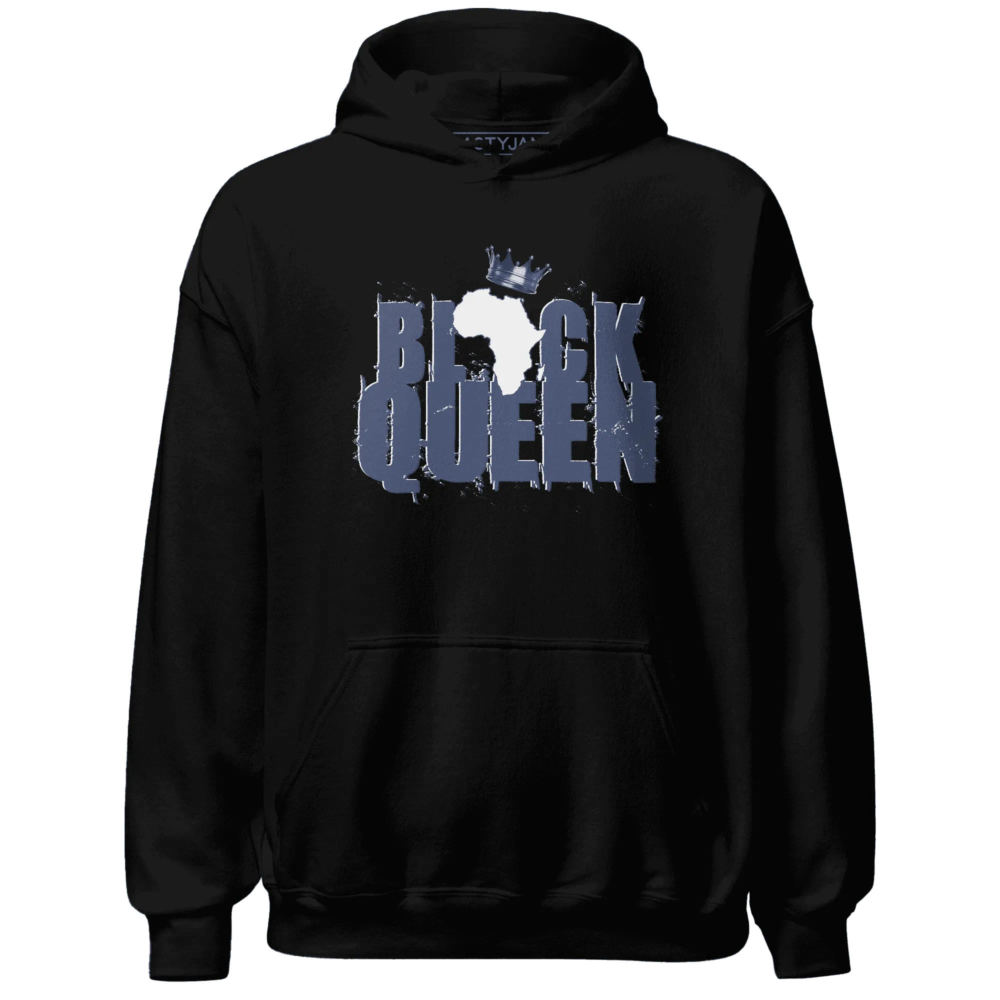 Low-Diffused-Blue-11s-Hoodie-Match-Black-Queen-Crown