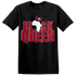 Retro Red Taxi 12s T Shirt Match Black Queen Crown - NastyJamz