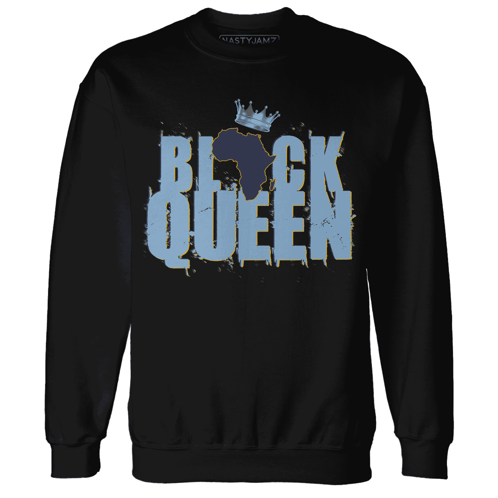 First In Flight 1s Sweatshirt Match Black Queen Crown - NastyJamz