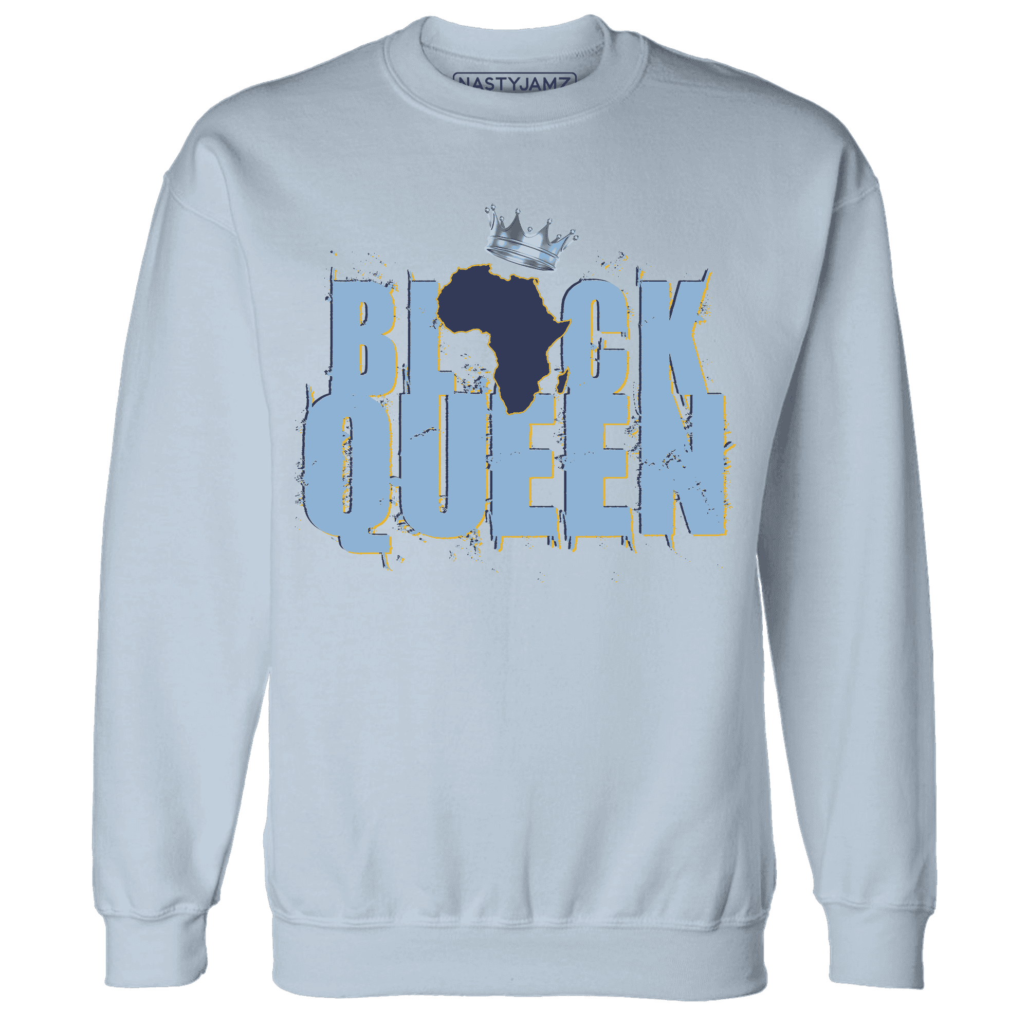 First In Flight 1s Sweatshirt Match Black Queen Crown - NastyJamz