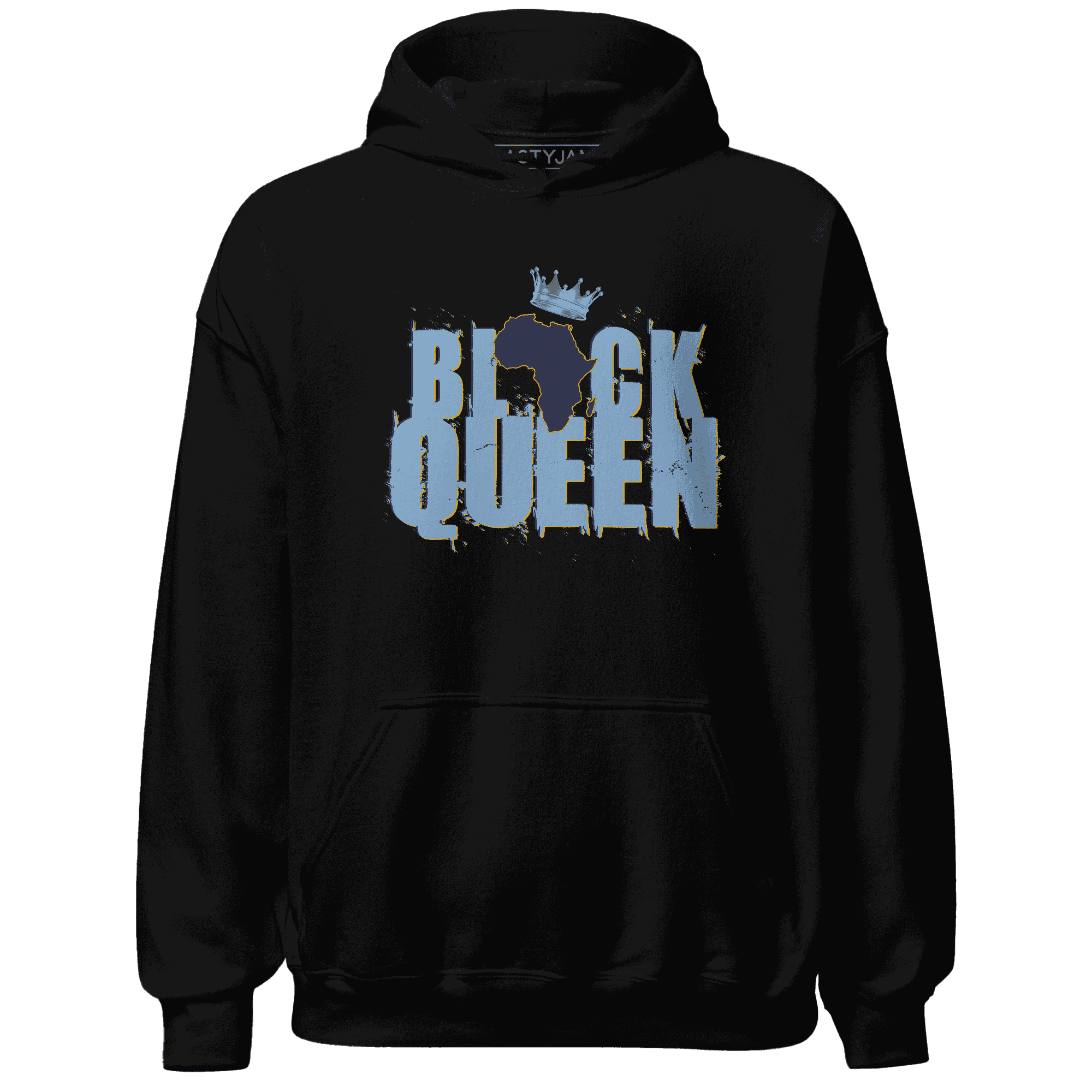 First In Flight 1s Hoodie Match Black Queen Crown - NastyJamz