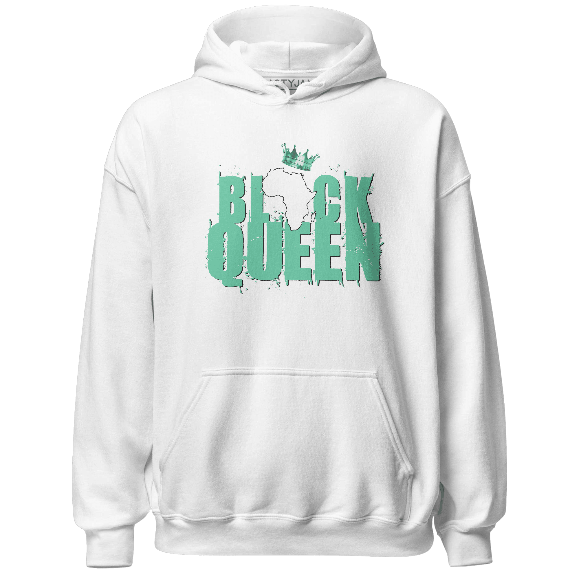 High OG Green Glow 1s Hoodie Match Black Queen Crown - NastyJamz