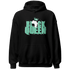 High OG Green Glow 1s Hoodie Match Black Queen Crown - NastyJamz