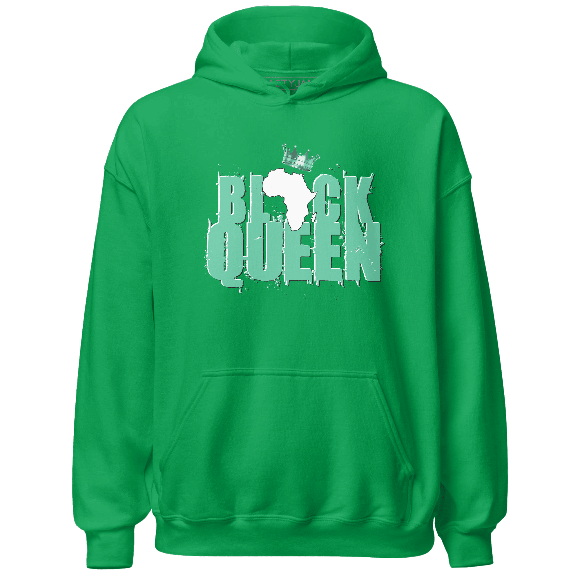 High OG Green Glow 1s Hoodie Match Black Queen Crown - NastyJamz