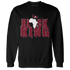 High White Team Red 1s Sweatshirt Match Black Queen Crown - NastyJamz