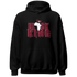 High White Team Red 1s Hoodie Match Black Queen Crown - NastyJamz