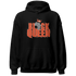 Georgia Peach 3s Hoodie Match Black Queen Crown - NastyJamz