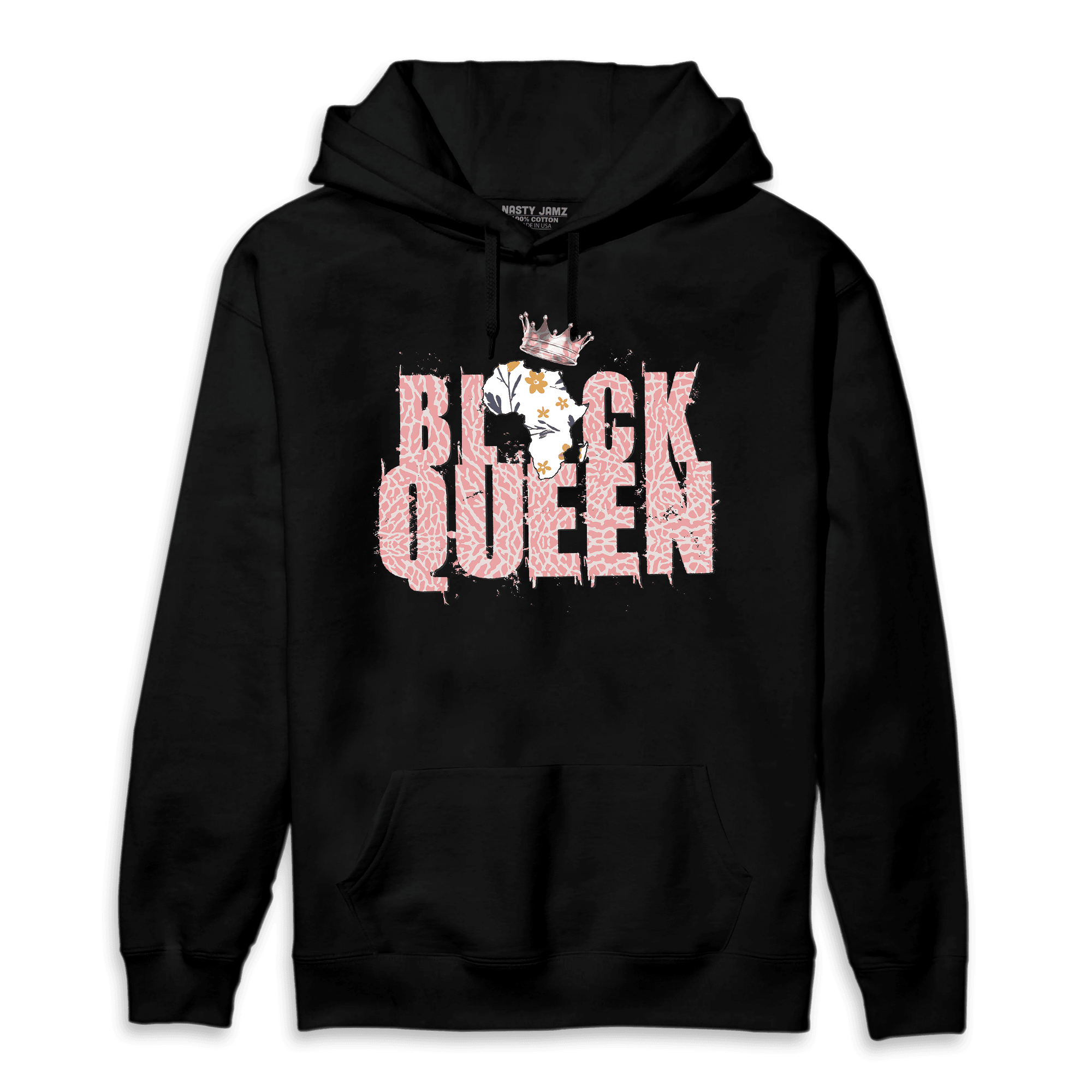 Red Stardust 3s Hoodie Match Black Queen Crown - NastyJamz