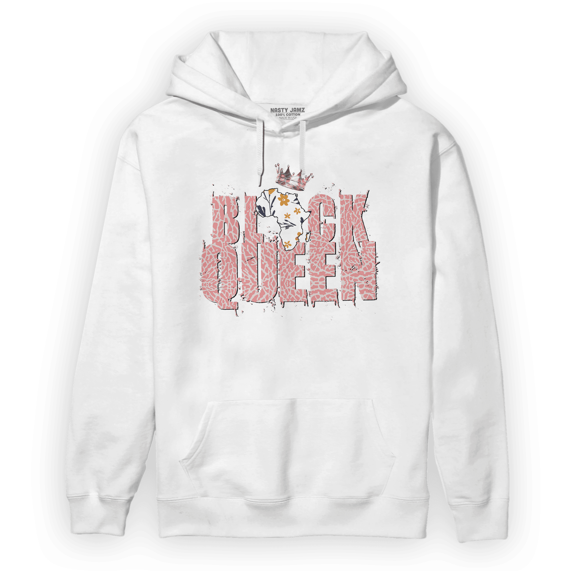 Red Stardust 3s Hoodie Match Black Queen Crown - NastyJamz