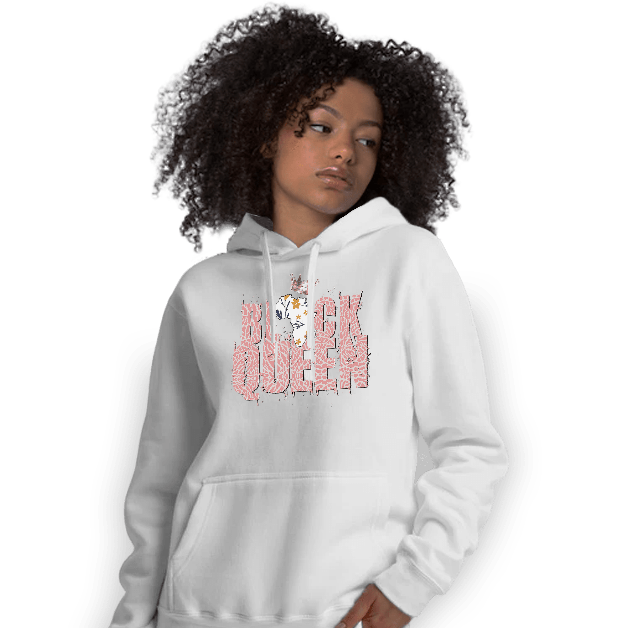 Red Stardust 3s Hoodie Match Black Queen Crown - NastyJamz