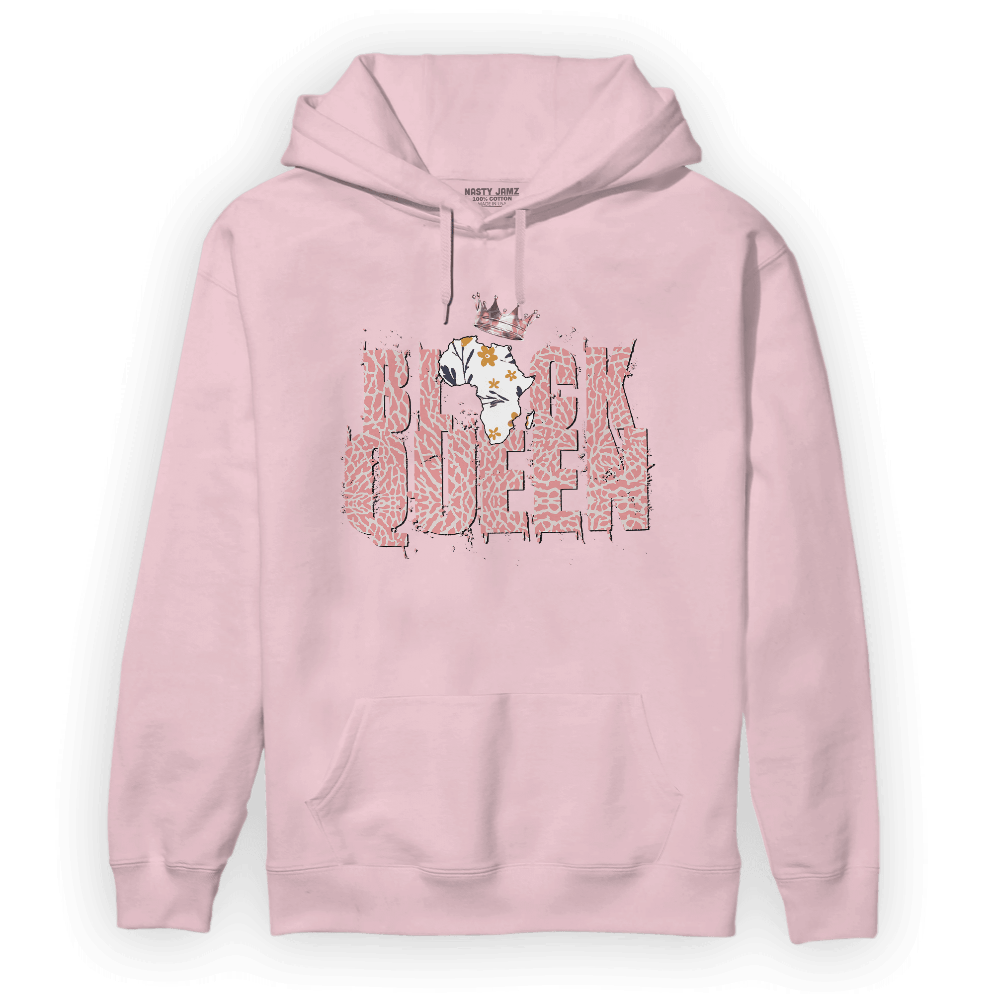 Red Stardust 3s Hoodie Match Black Queen Crown - NastyJamz