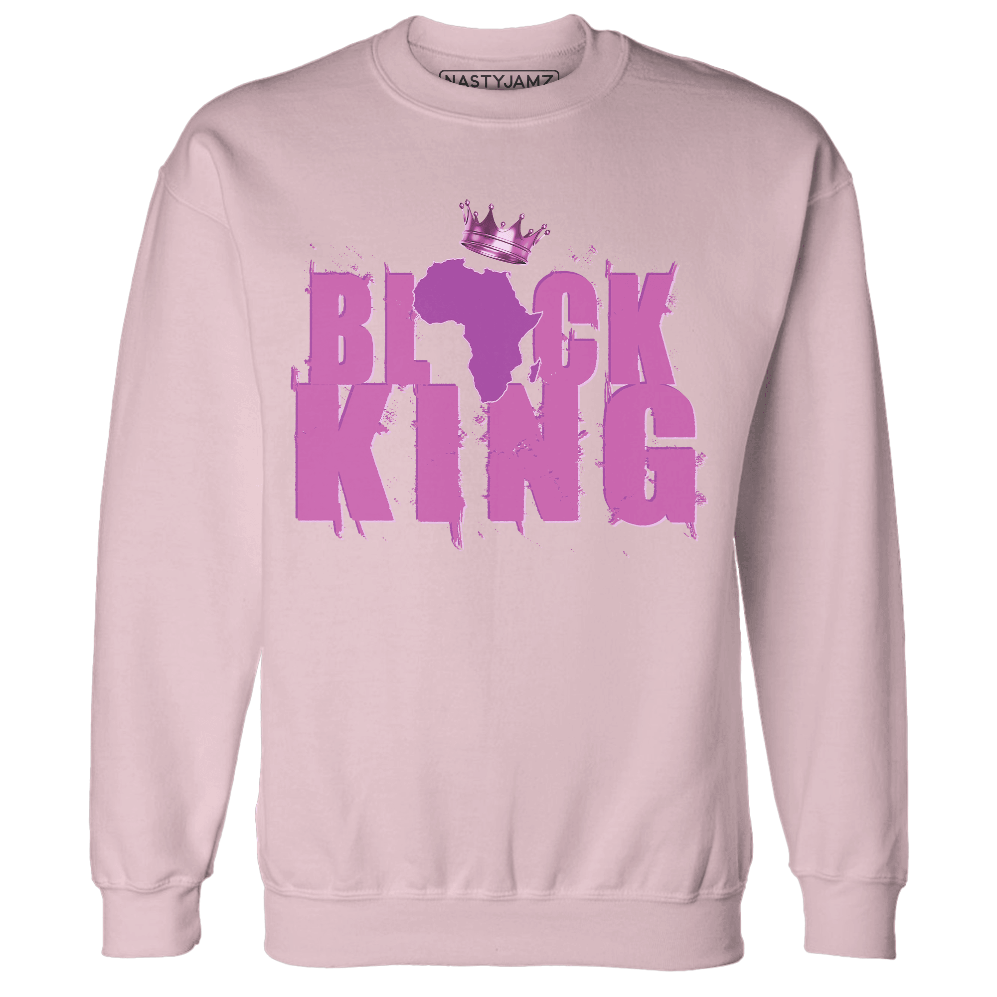 GS Hyper Violet 4s Sweatshirt Match Black Queen Crown - NastyJamz