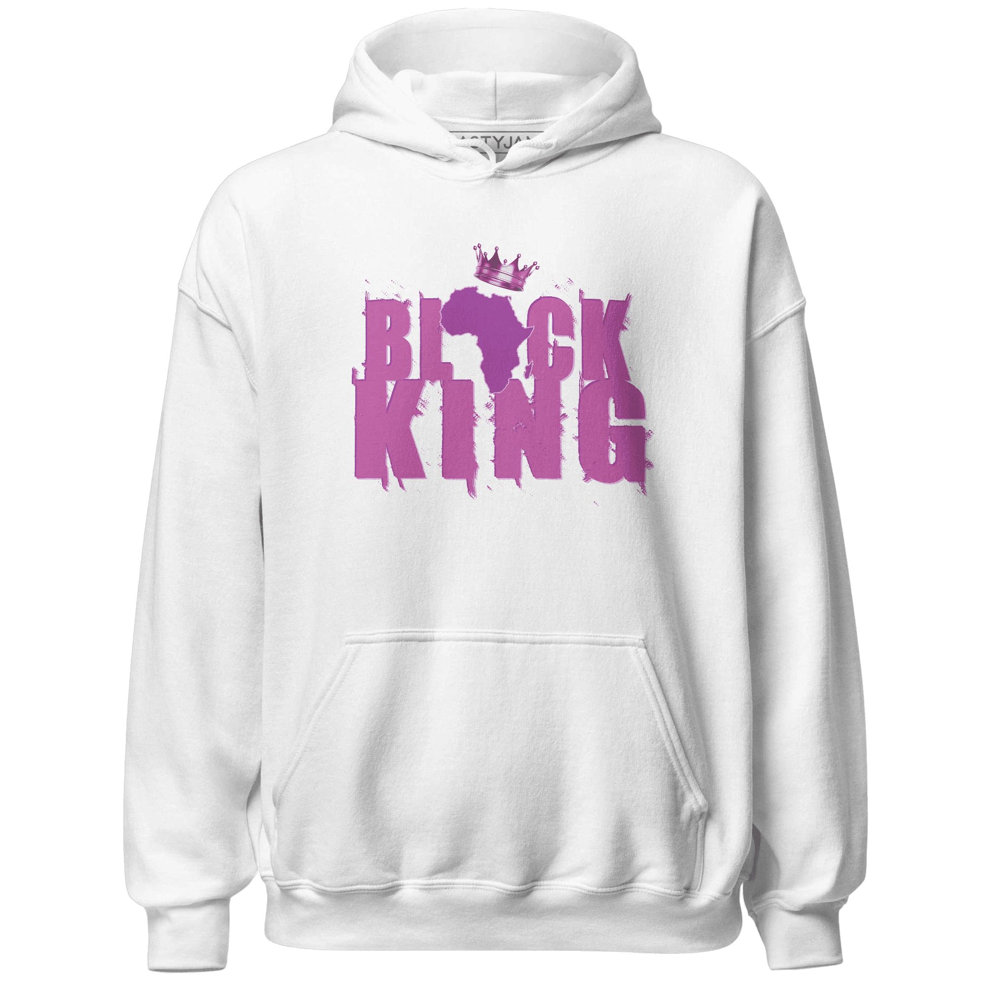 GS Hyper Violet 4s Hoodie Match Black Queen Crown - NastyJamz